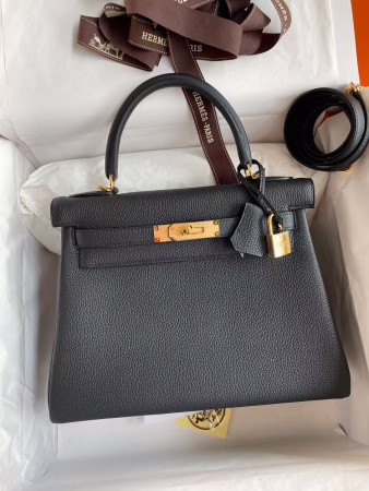 H**mes kelly gold-tone hardware 25 28