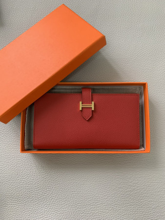 H**mes long wallet 17.5x9.5cm