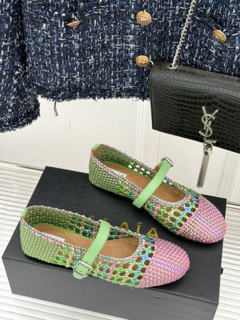 ua alaïa hollow woven mary jane flats(cusT0mized size 7-10 days production time)
