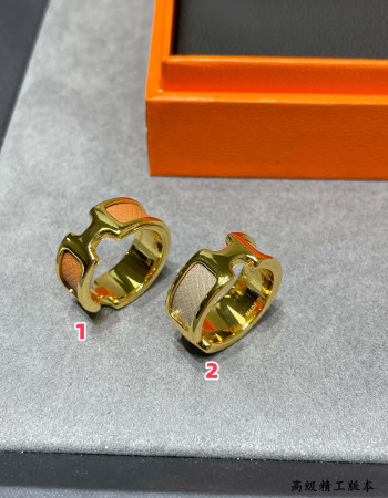 H**mes leather cord ring