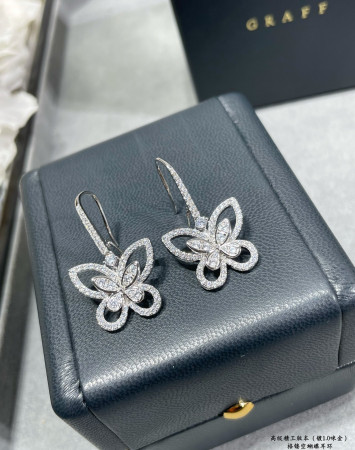 Gr*ff hollow butterfly earrings