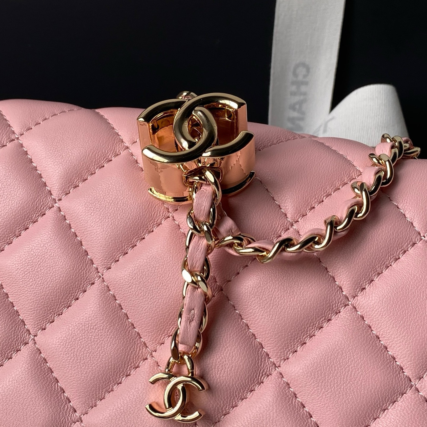 Ch*el classic flap handbag cf as5756 14.5x23.5x7cm