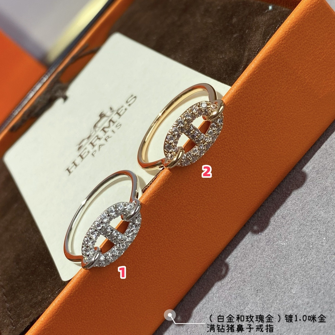 H**mes farandole collier de chien full di*m*nd ring