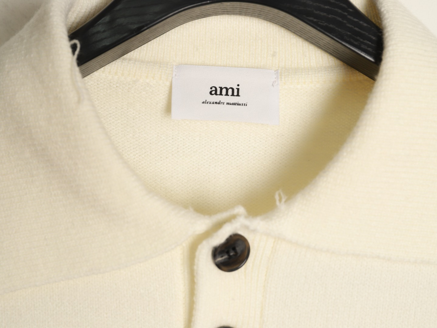 Ami Paris 26ss Knitting Long-sleeved Polo Sweaters