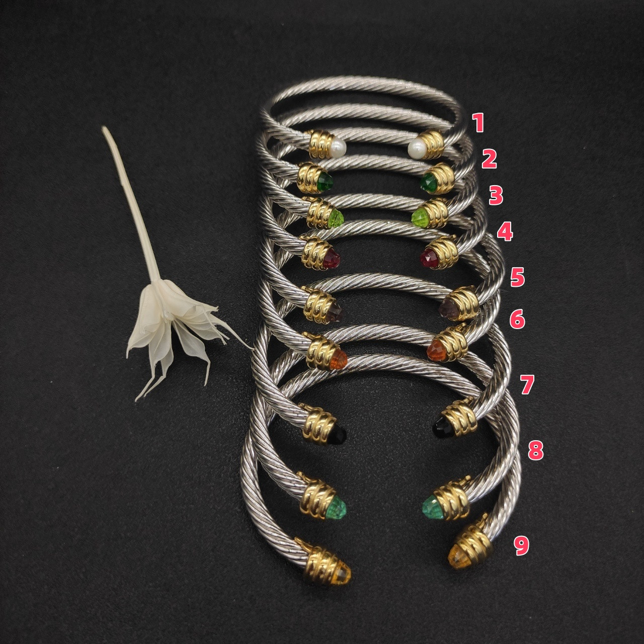 dau1d Yvrm*n 5mm bracelet (wrist circumference 15-20cm)