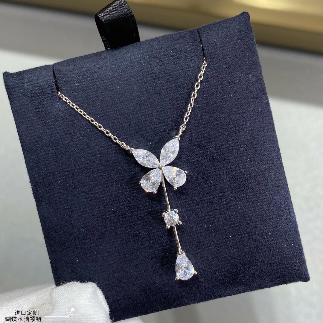 Gr*ff butterfly water drops necklace