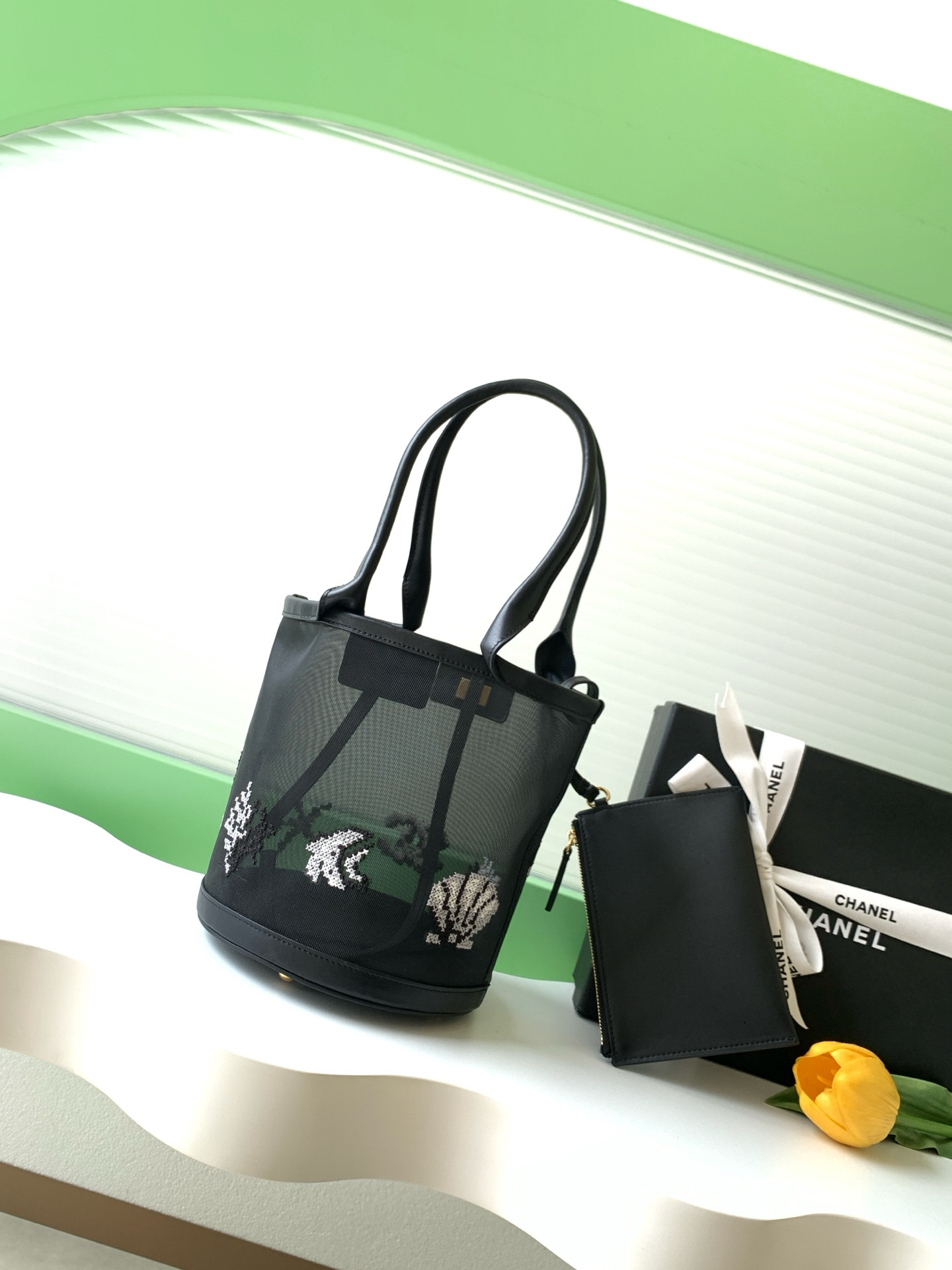 Ch*el large bucket bag as6189 31x24x23cm