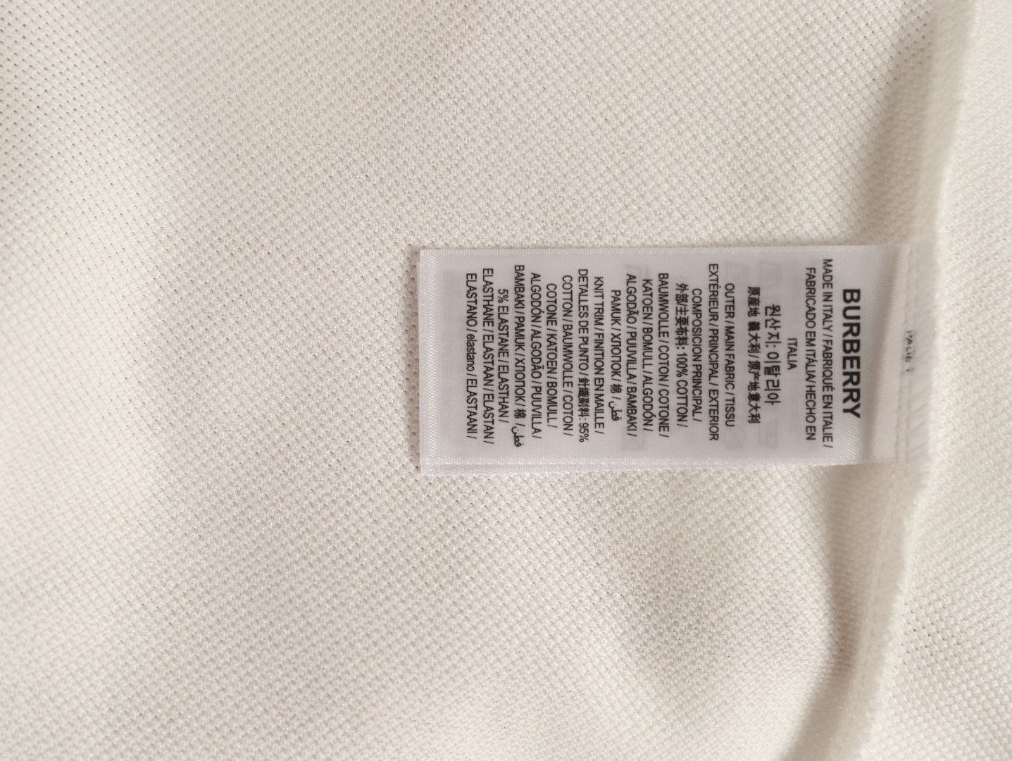 B**rry 26ss long-sleeved polo shirt