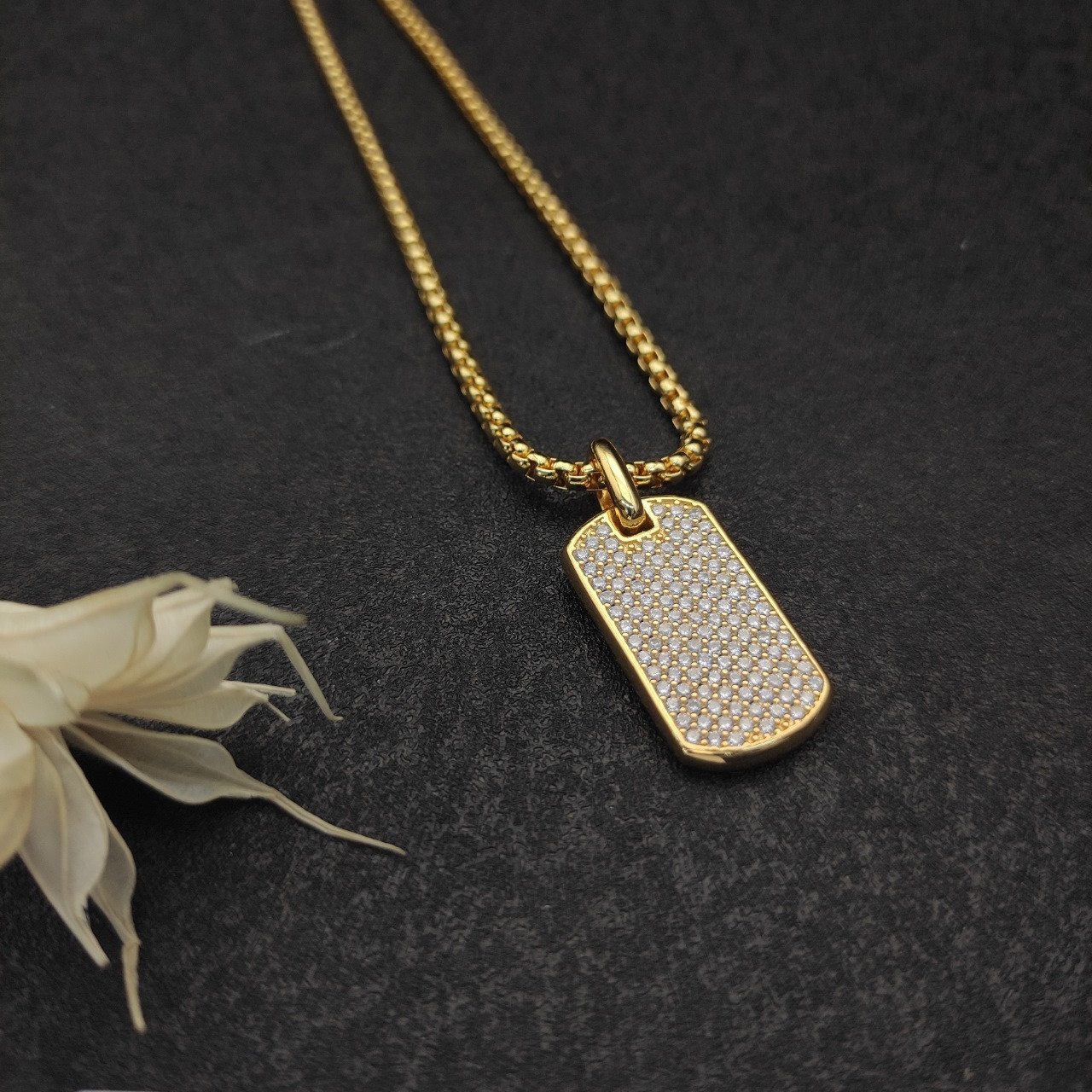 dau1d Yvrm*n brand necklace(chain length 50+5cm delay chain chain thickness 3mm)