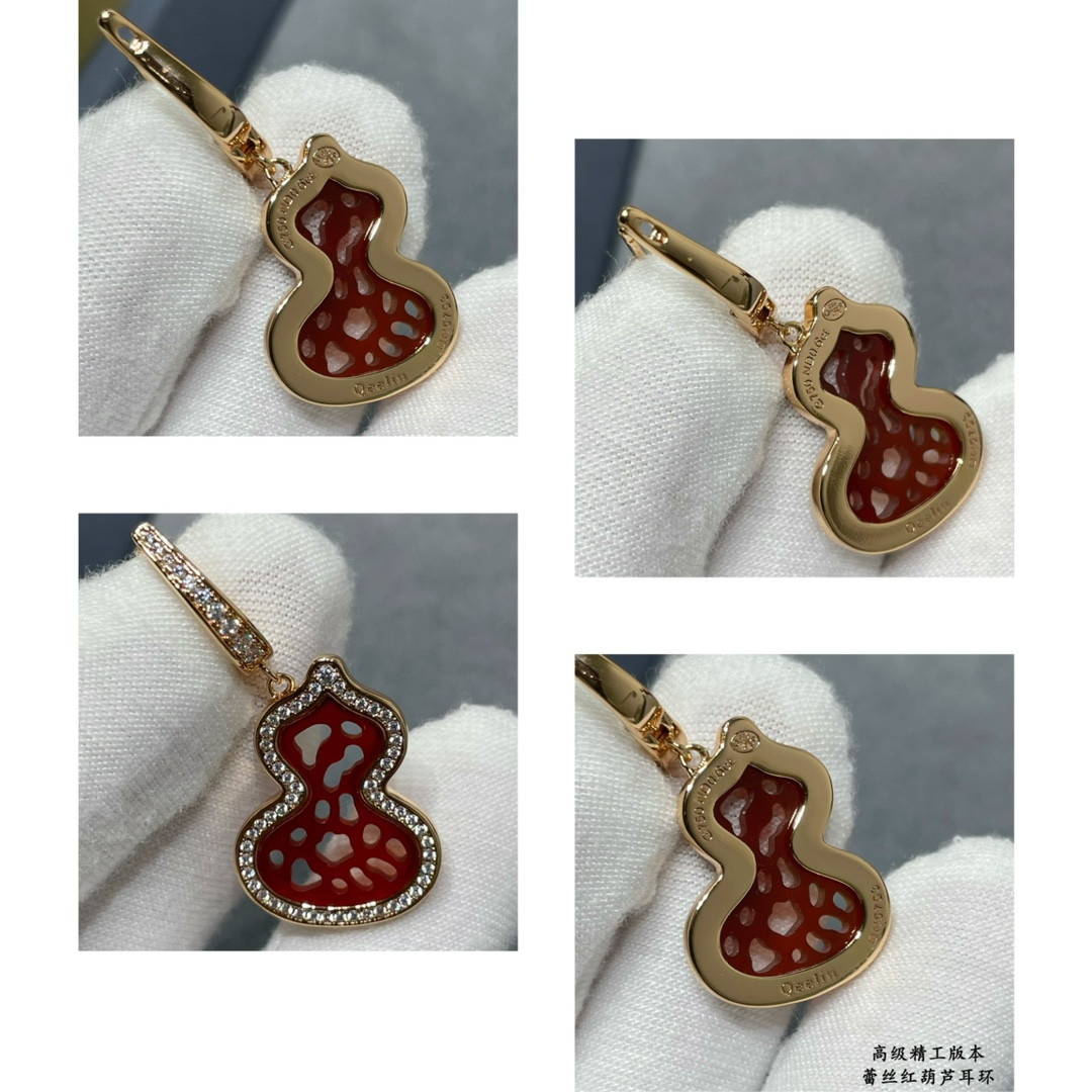 Qee1in lace gourd earrings