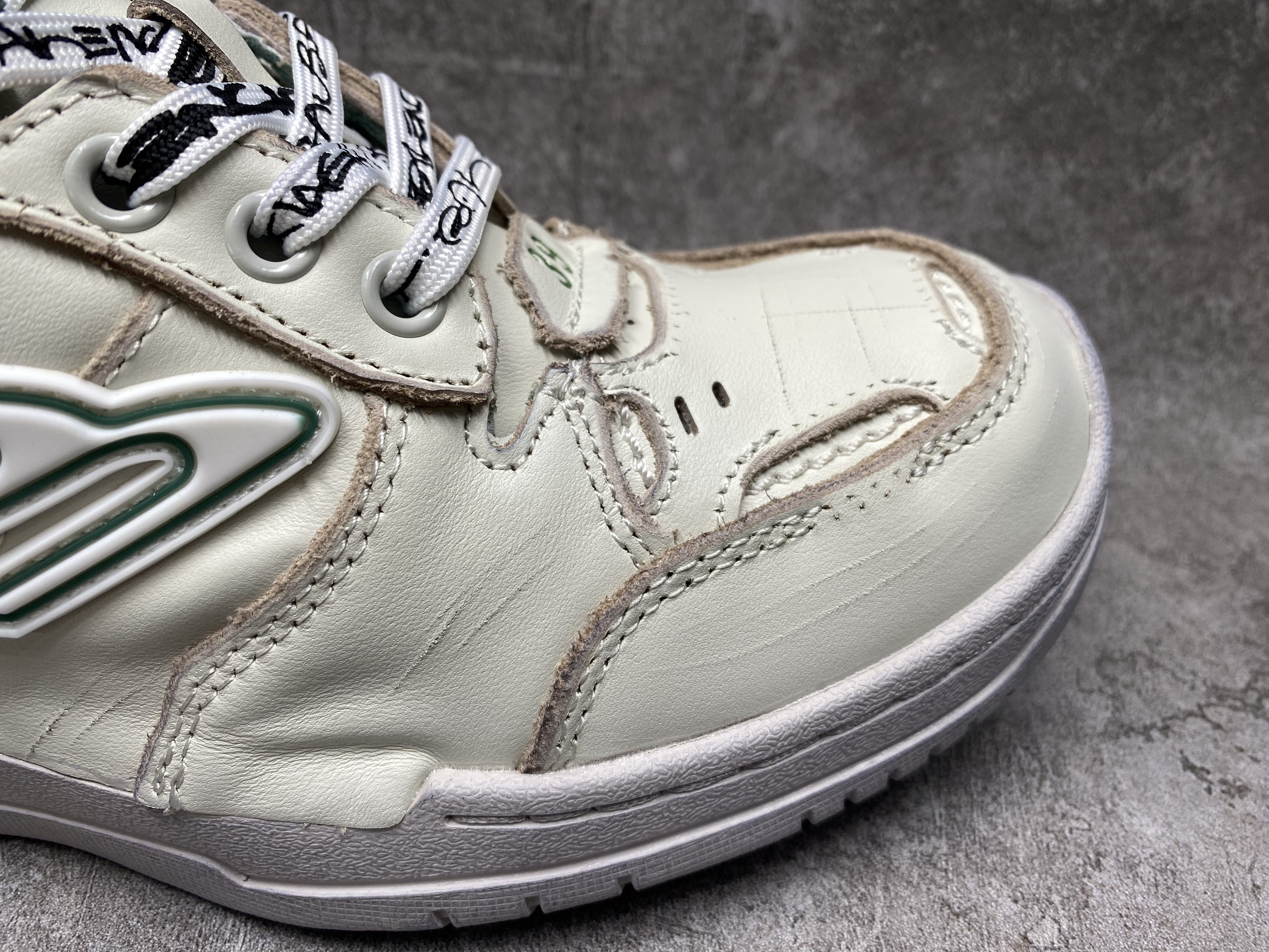 ua Ba*len*cia*ga hamptons worn-out sneaker (run one size large)