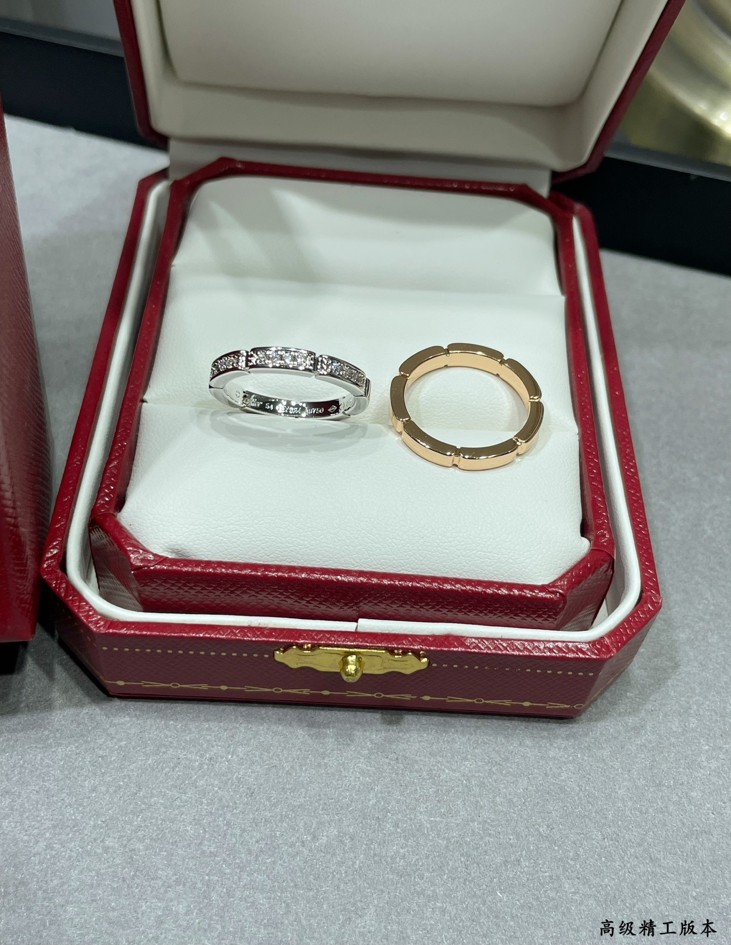 ca*t*er cheetah series seven-grid half Di*m*nd ring