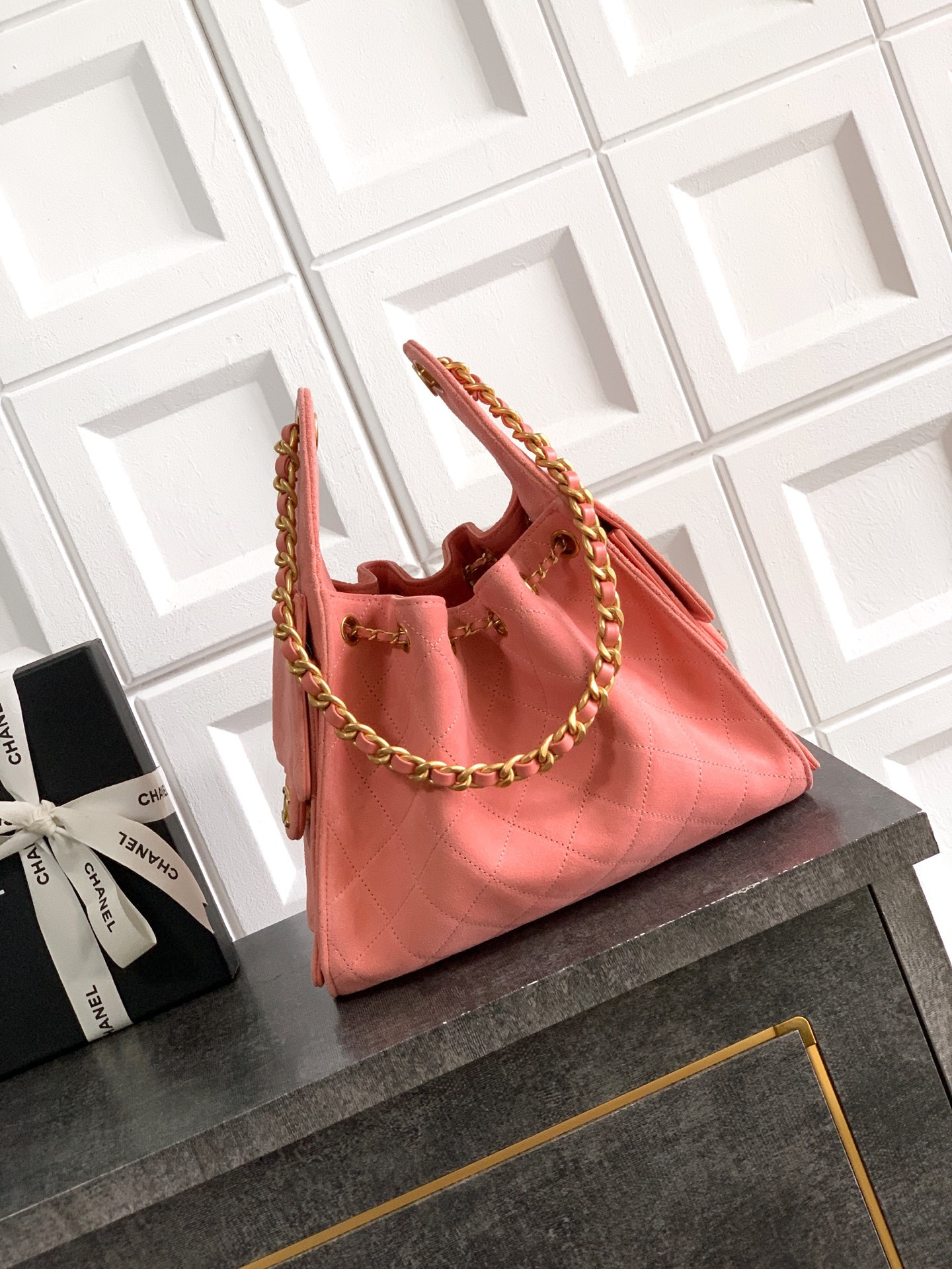 Ch*el 25c bucket bag 30x26x14cm