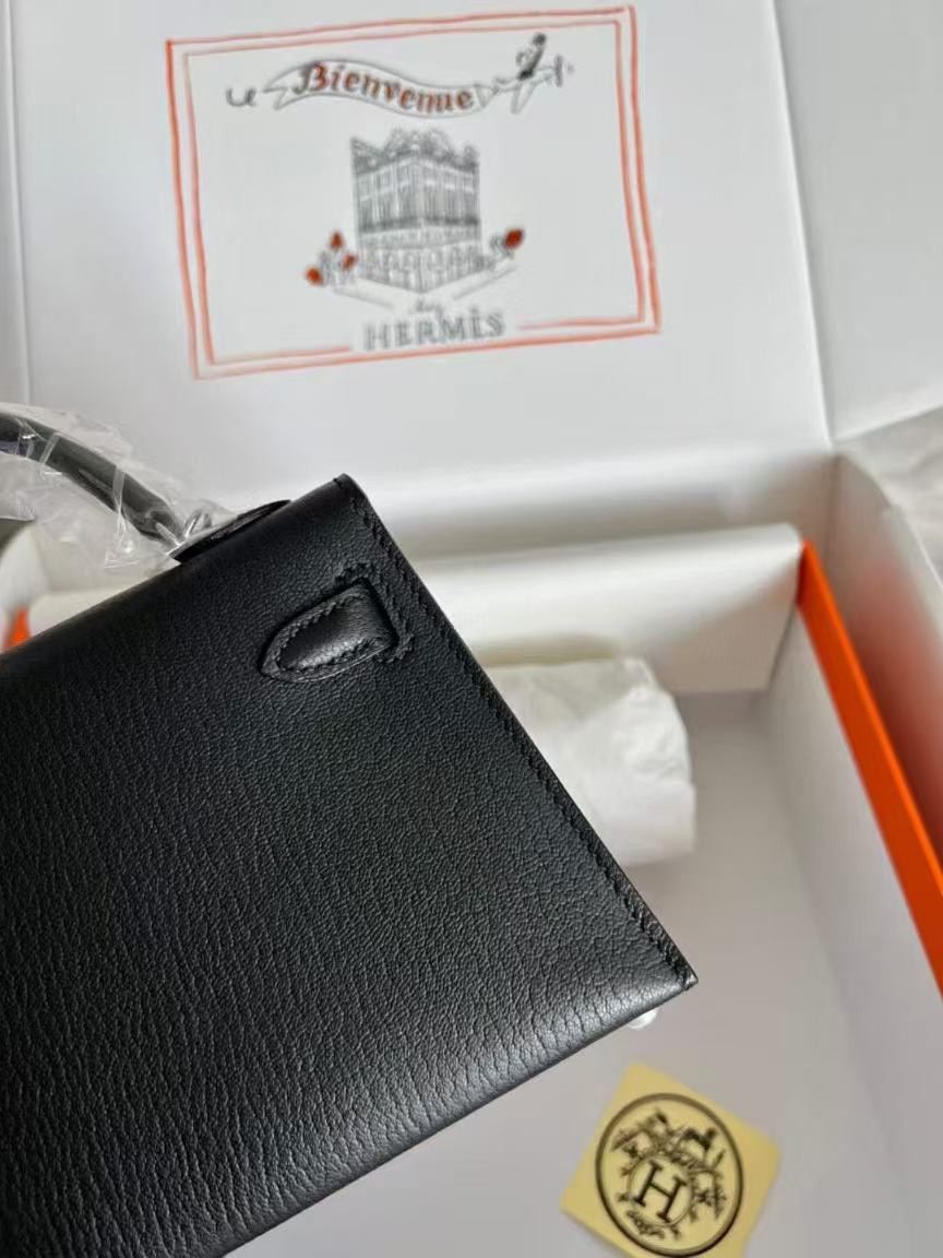 H**mes mini kelly chèvre 19 19×6×12cm