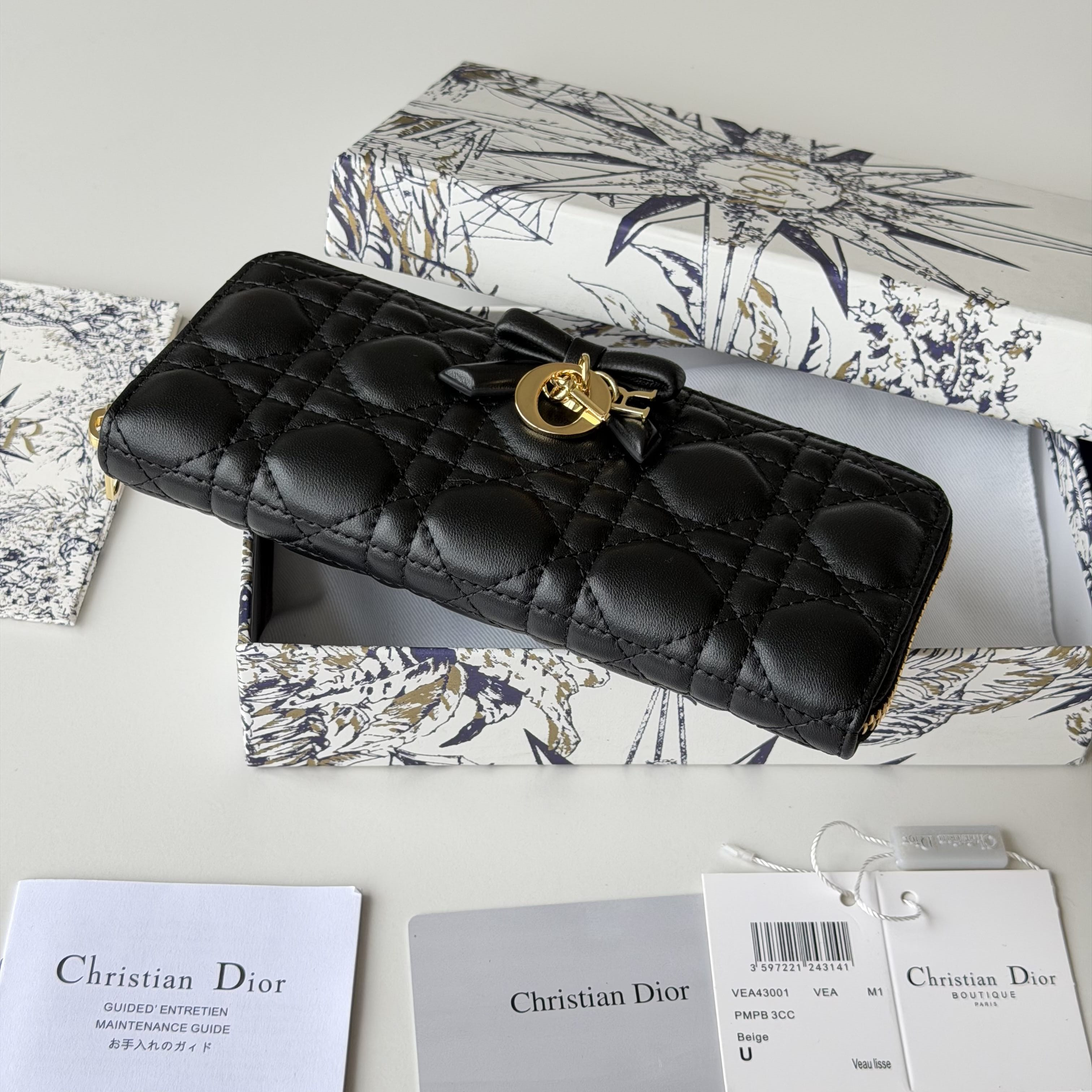 D*or promenade voyageur slim wallet 19x10.5x2.5cm