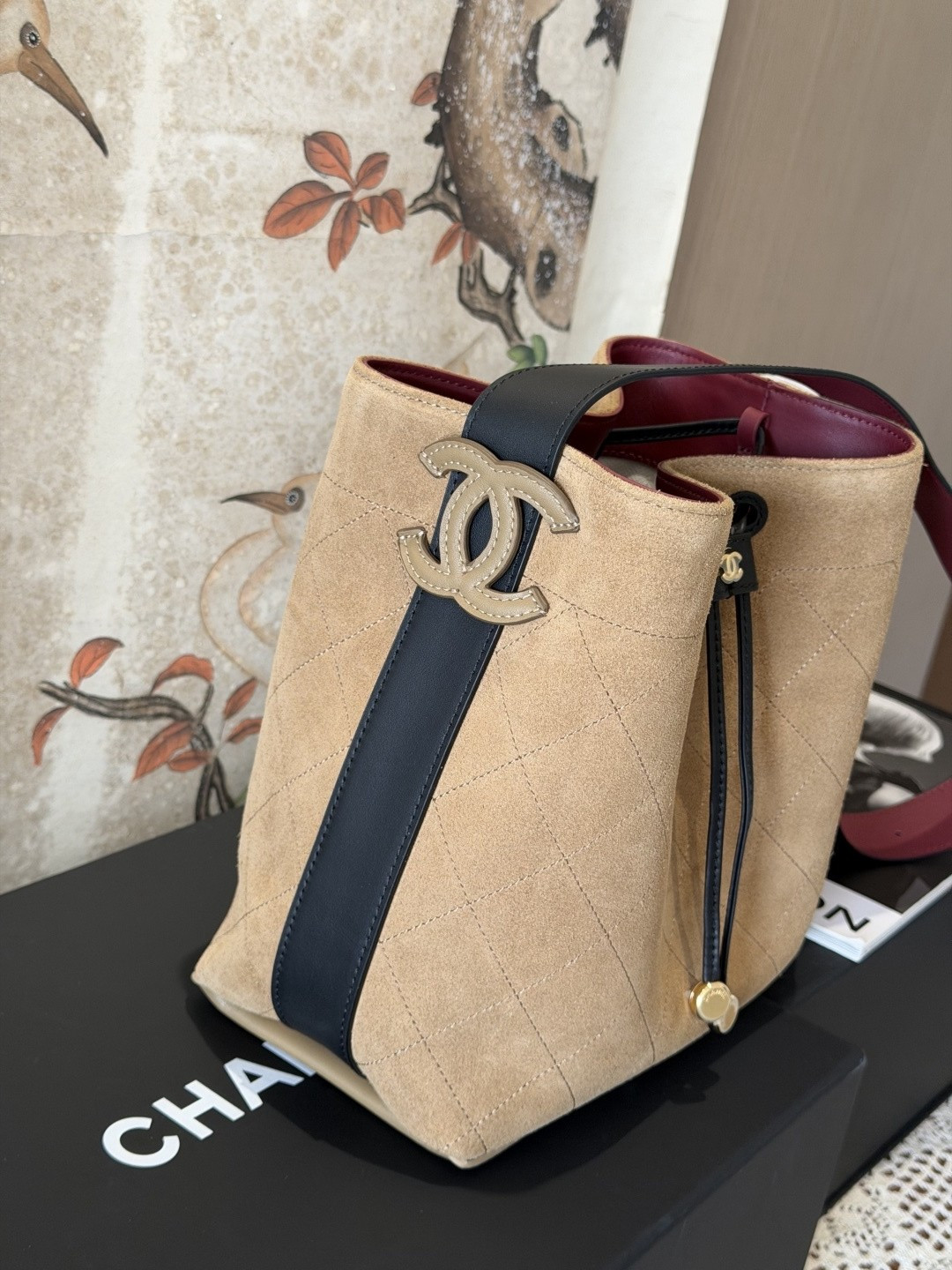 Ch*el bucket bag as6357 23x23x14.5cm
