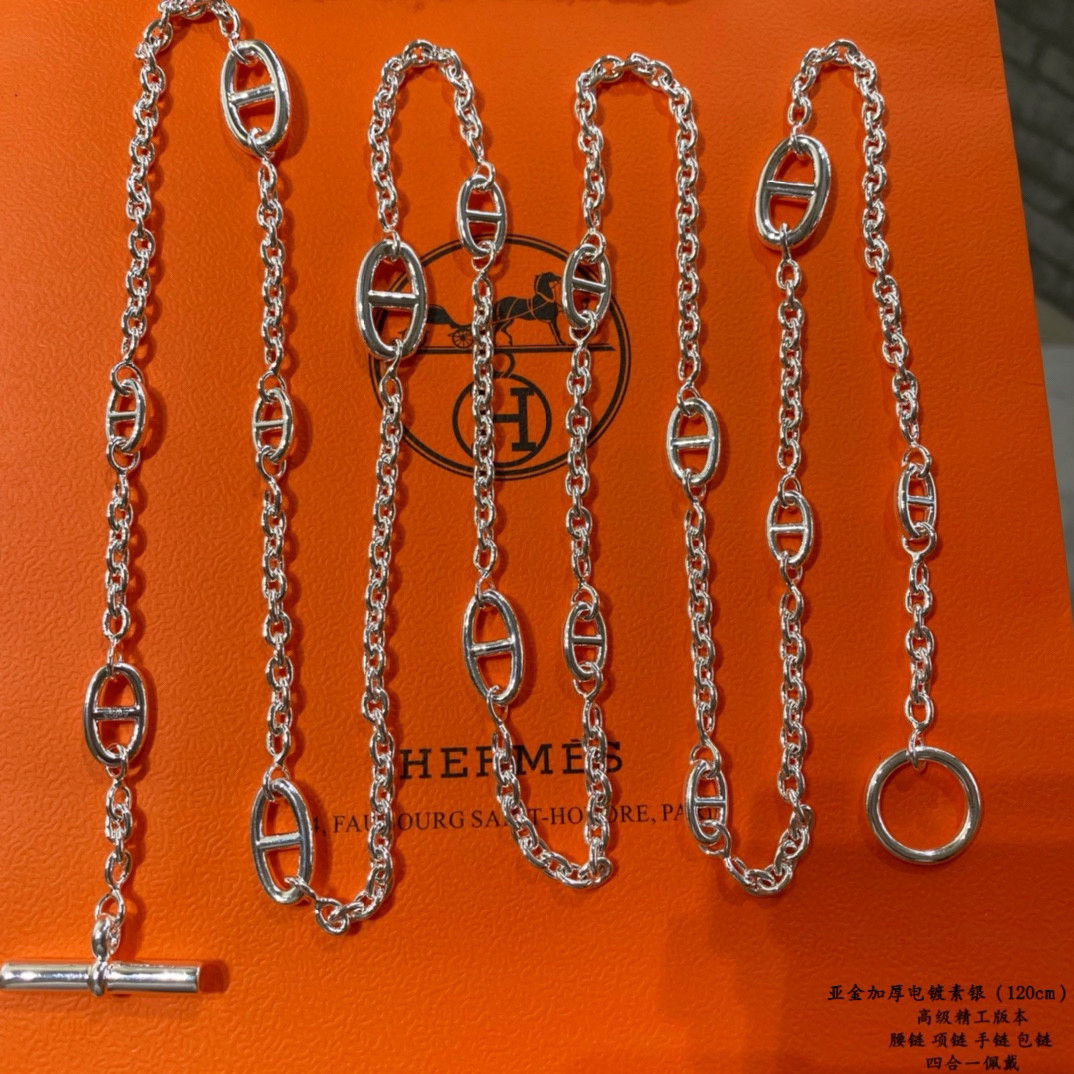 H**mes necklace chain length 120cm