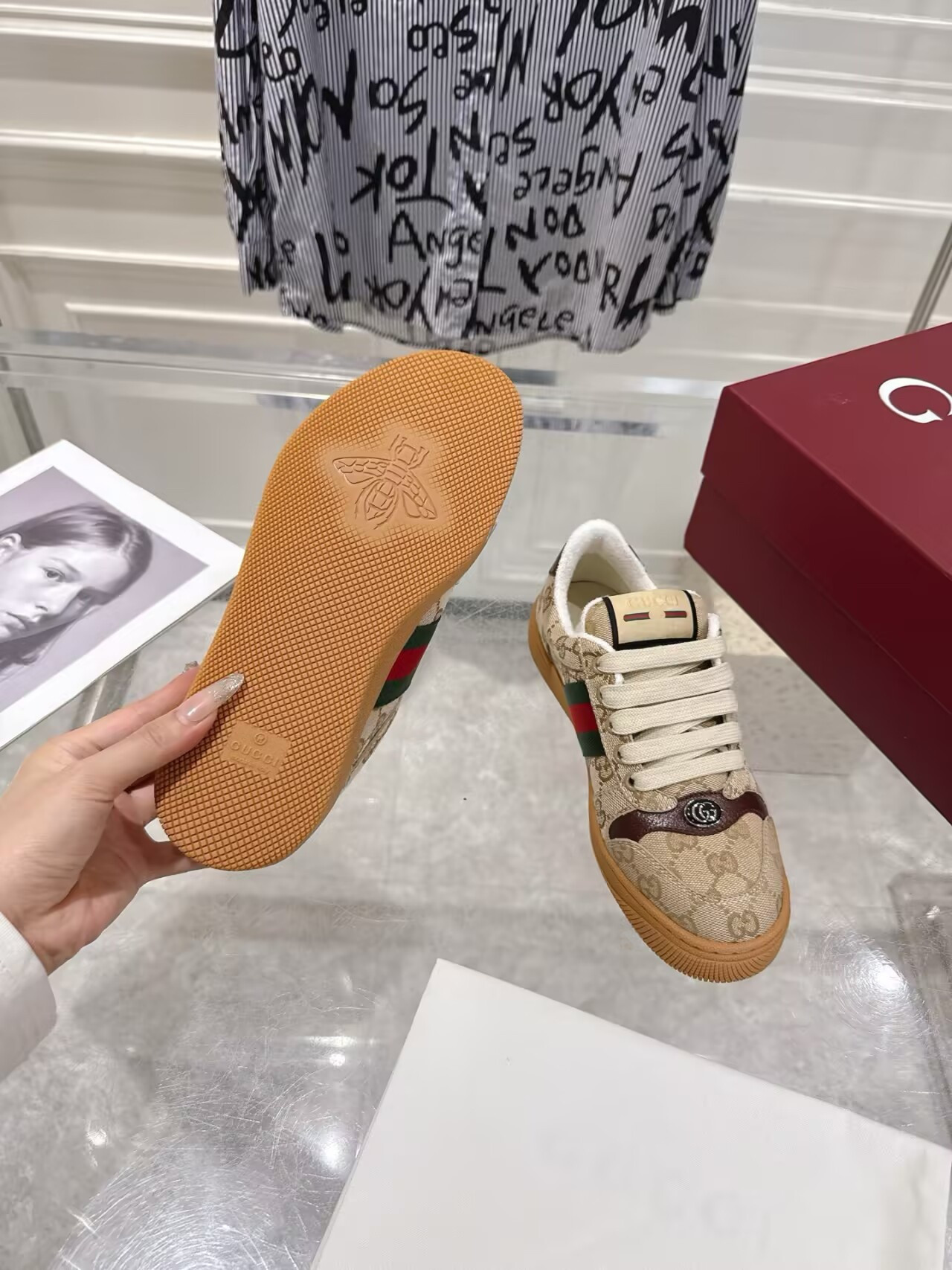 ua G*u*i screener sneakers