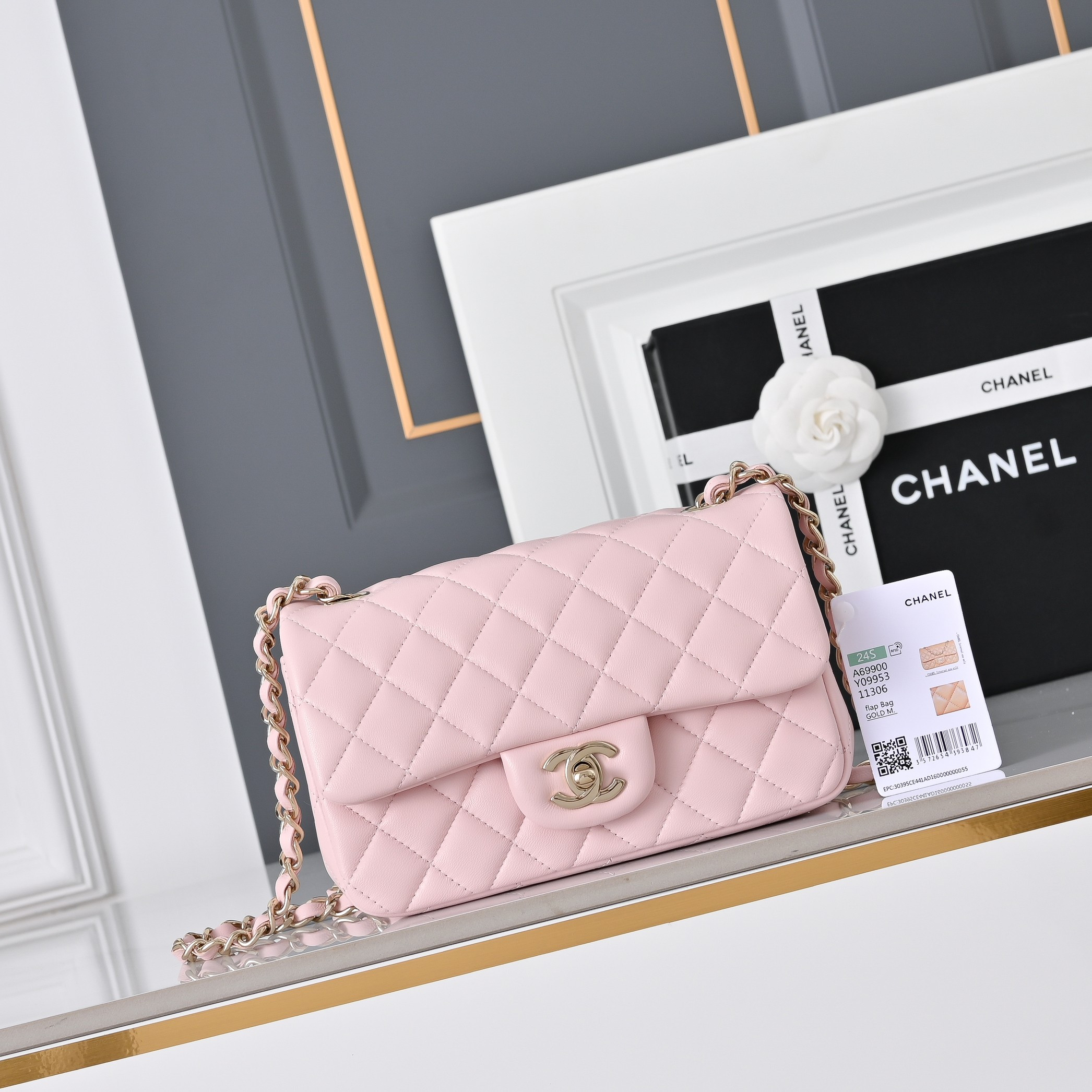 Ch*el mini flap bag 20x12x6.5cm