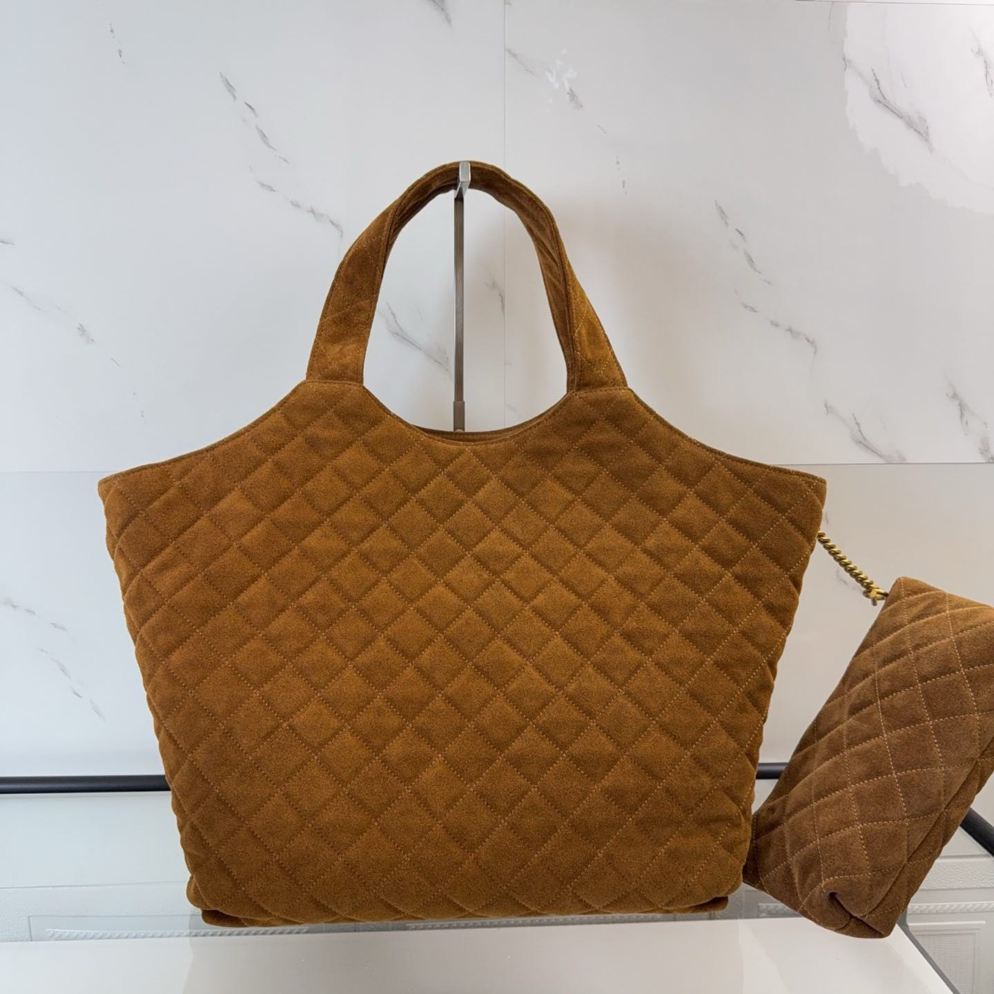 Y*L icare maxi shopping bag in quilted lambskin 38/58x43x8cm
