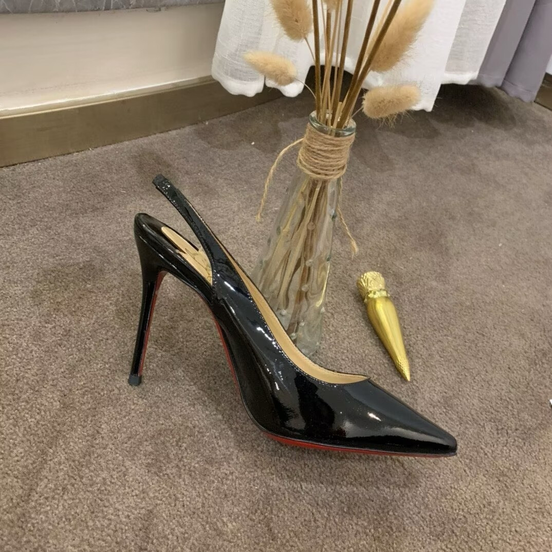 ua ch**an louboutin kate sling 100 mm slingback pumps(cusT0mized, no exchange no return, about 15 days)