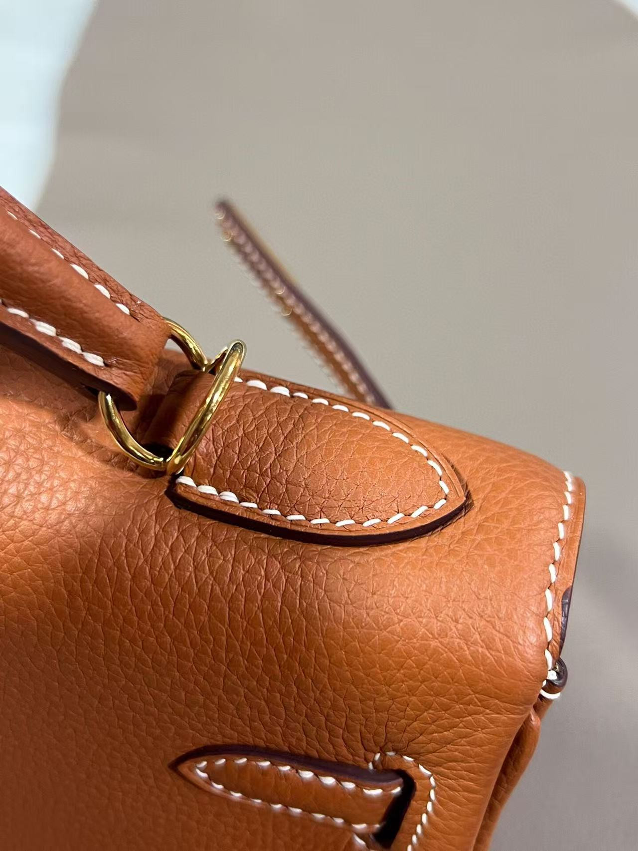 H**mes togo kelly gold-tone hardware 25