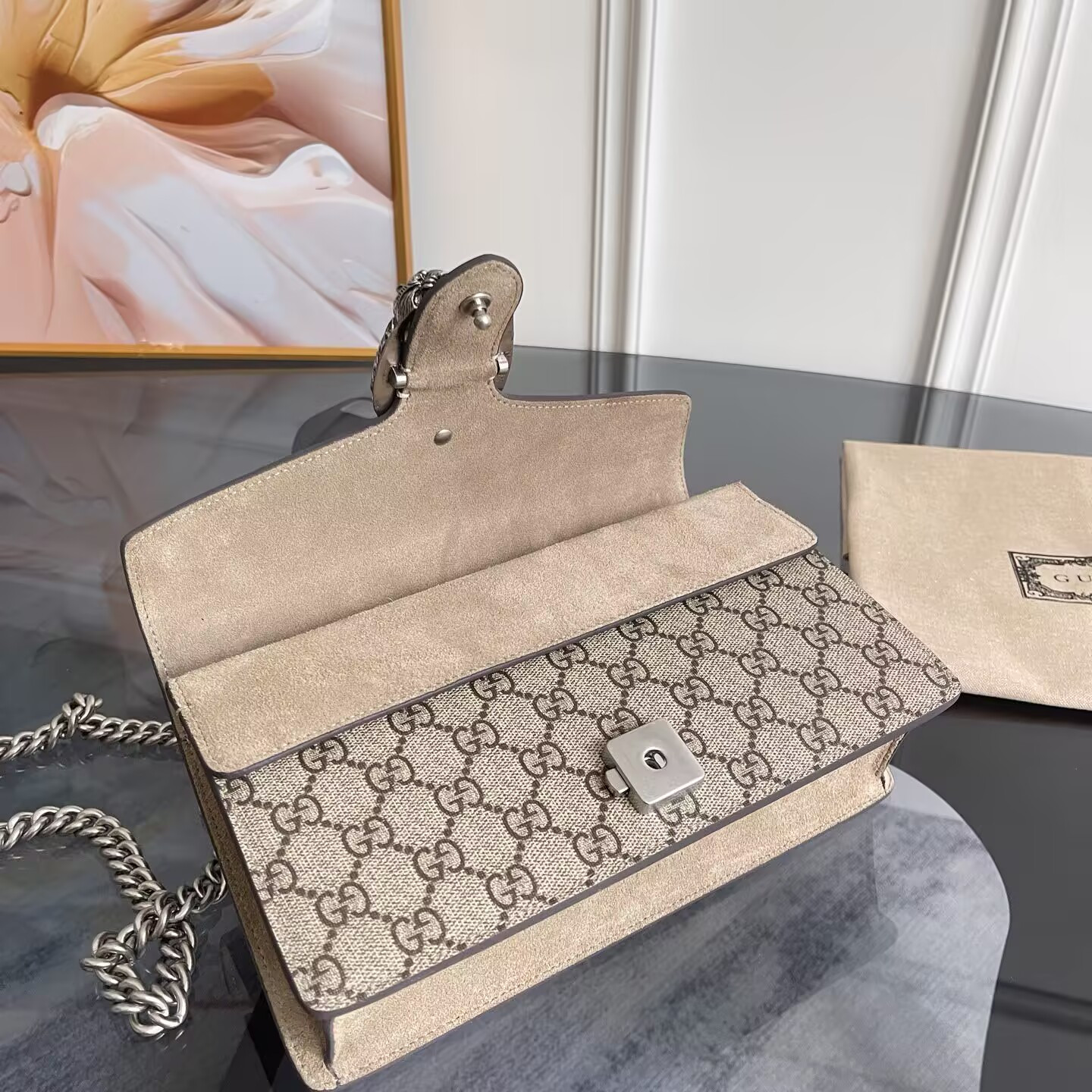 G*u*i dionysus shoulder bag 25x13.5x7cm