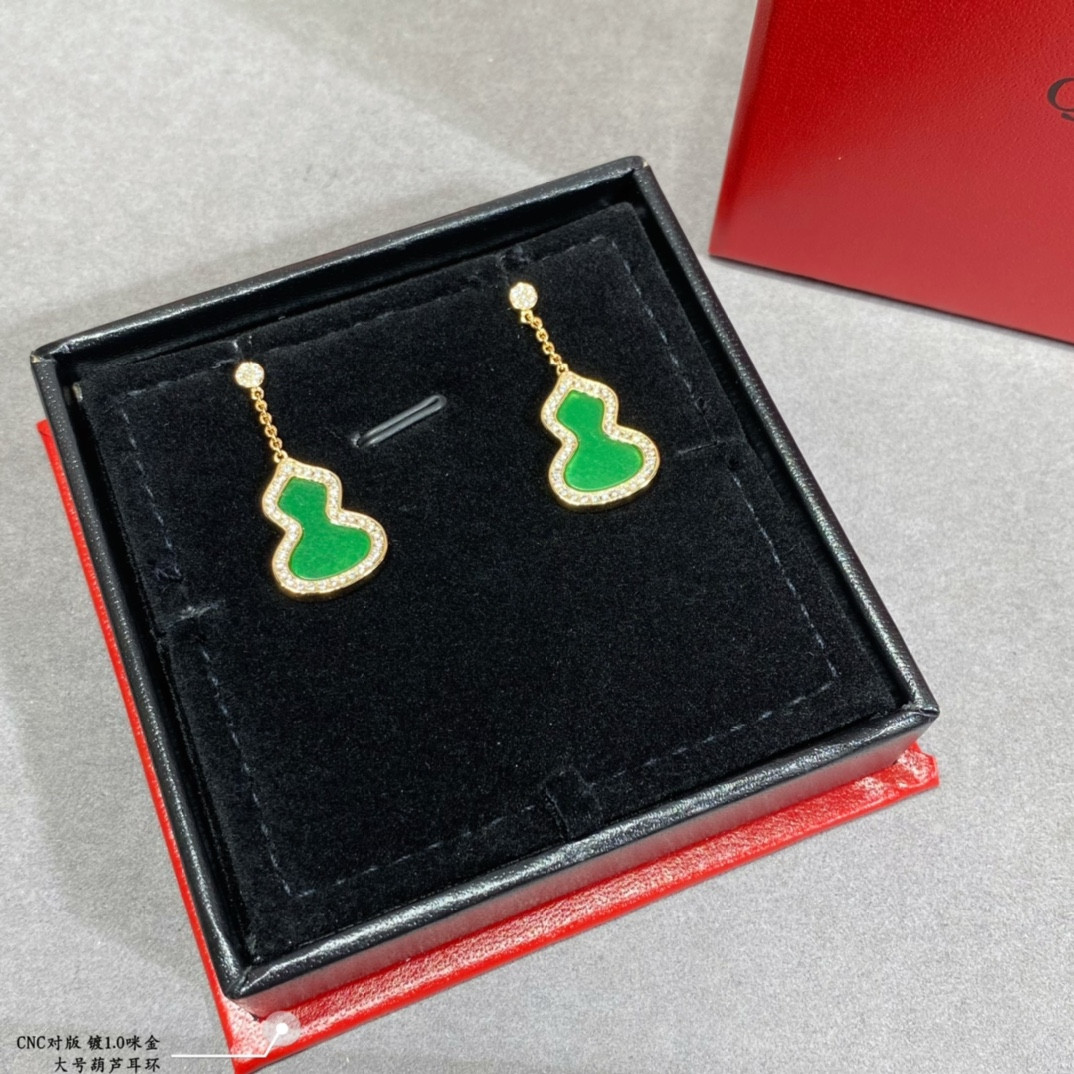 Qee1in large gourd earrings