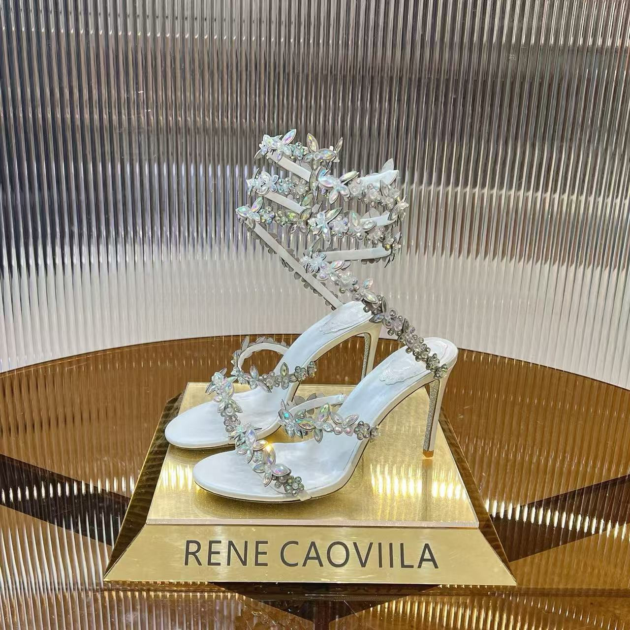 ua renÉ Ca0v1LLa cleo pumps sandals 95mm