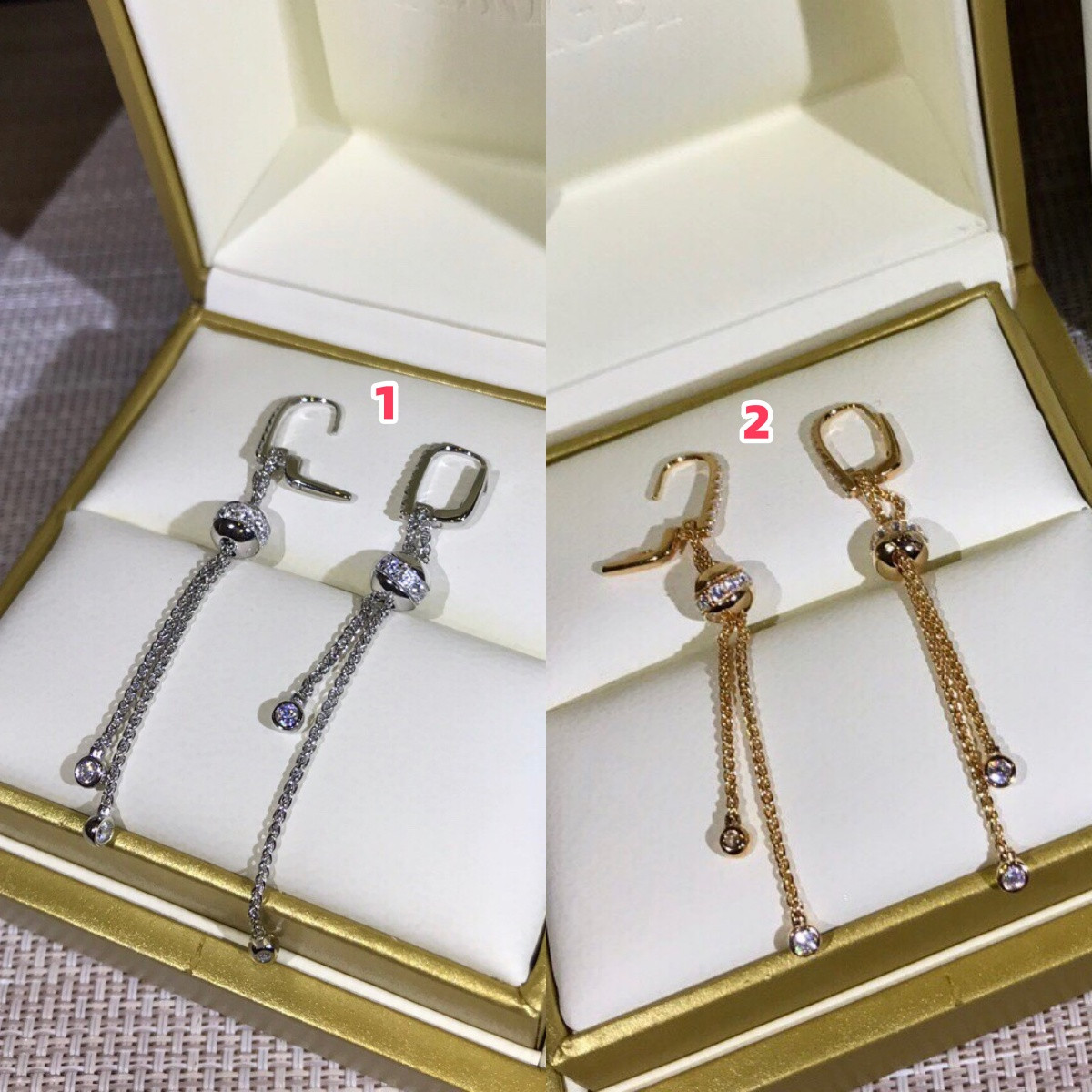 P1aget possession pull tassel earrings