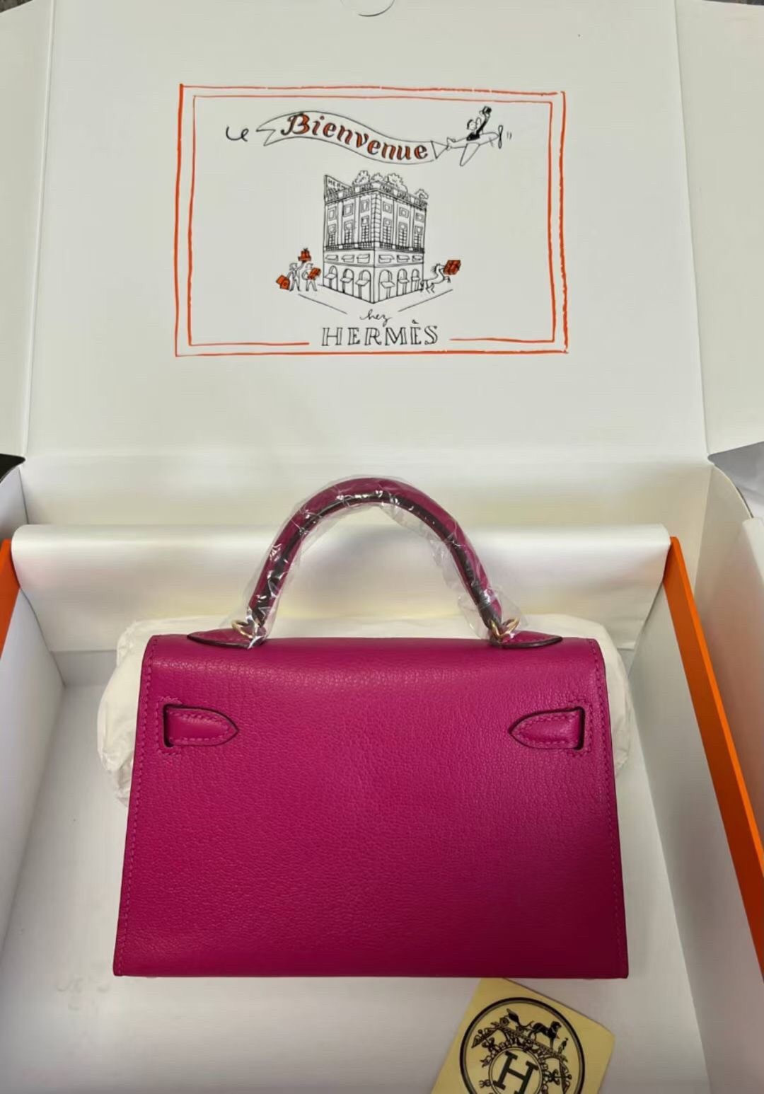 H**mes mini kelly chèvre 19 19×6×12cm