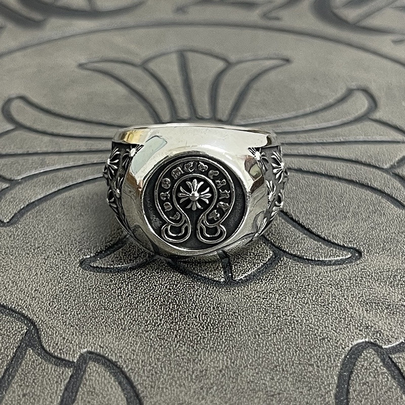 Ch**me He**ts men's cross ring