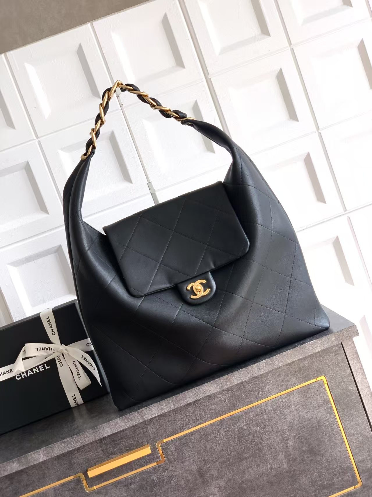 Ch*el maxi hobo bag 53x43x9cm