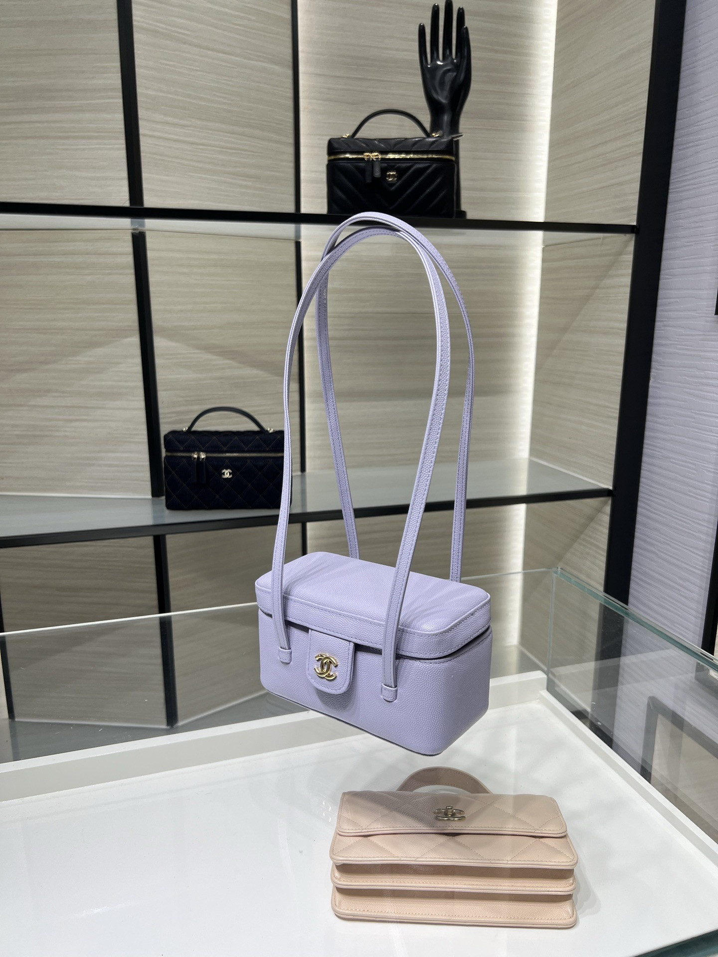 Ch*el preppy coco long box bag ap5067 17x9.5x8cm
