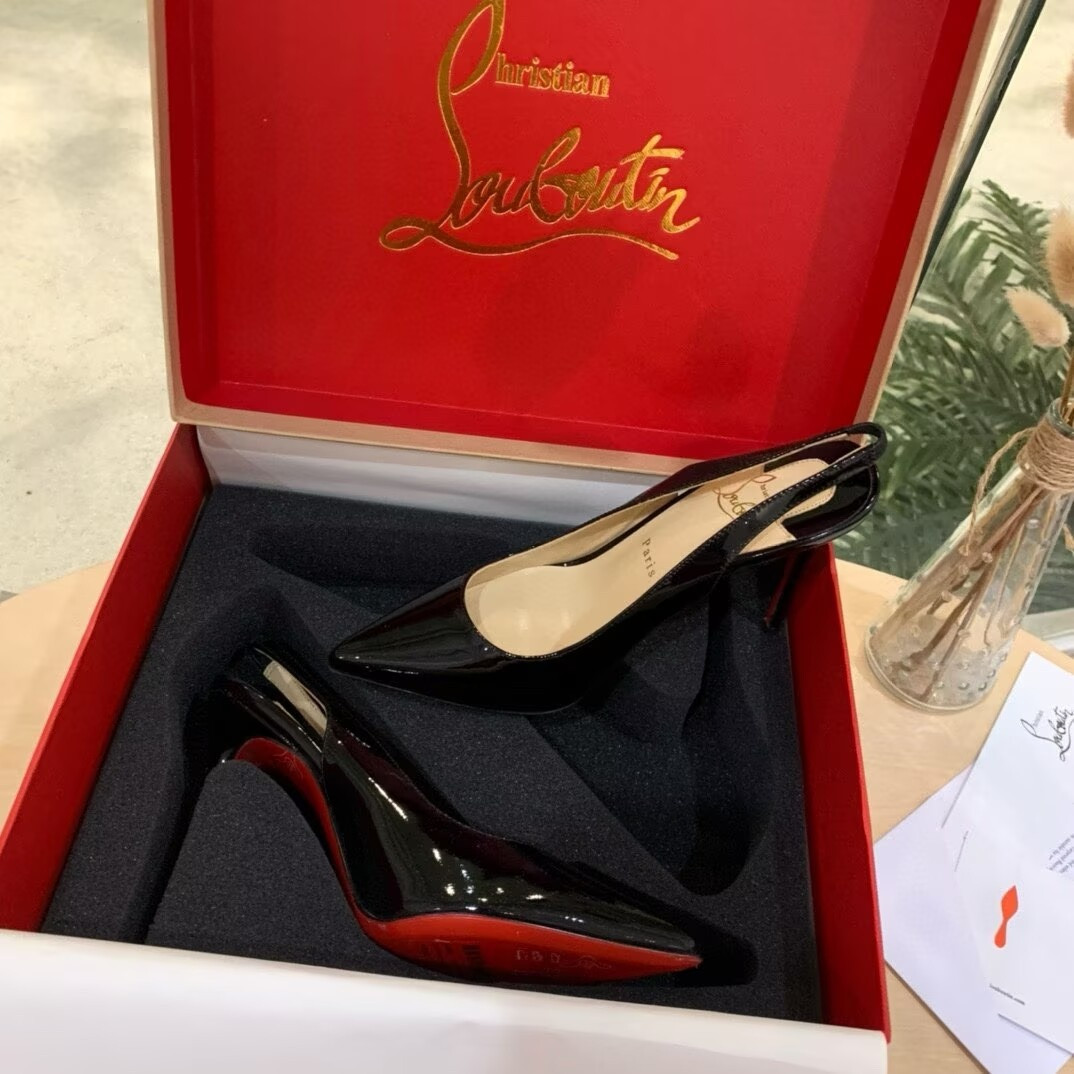 ua ch**an louboutin kate sling 100 mm slingback pumps(cusT0mized, no exchange no return, about 15 days)