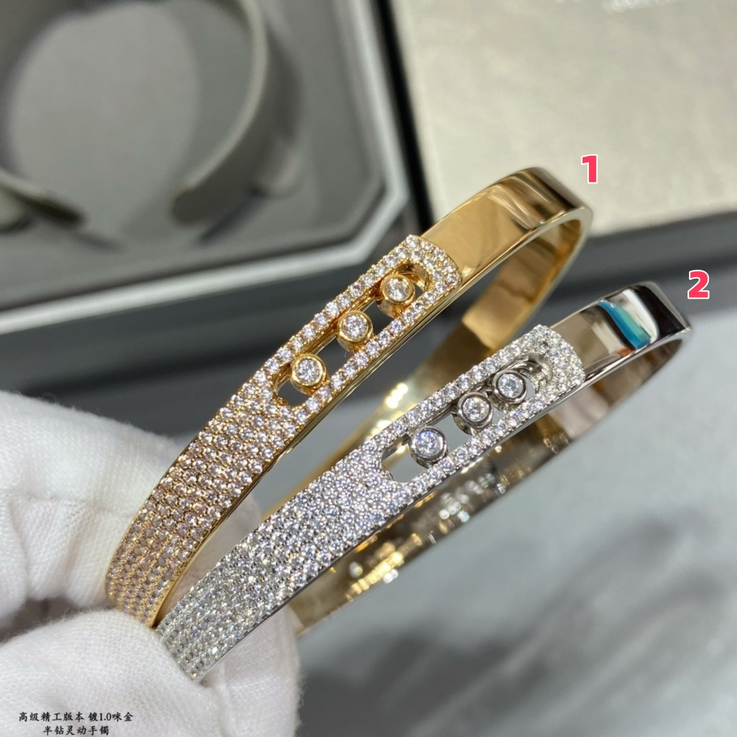 Mes1kaa half-set di*m*nd bracelet