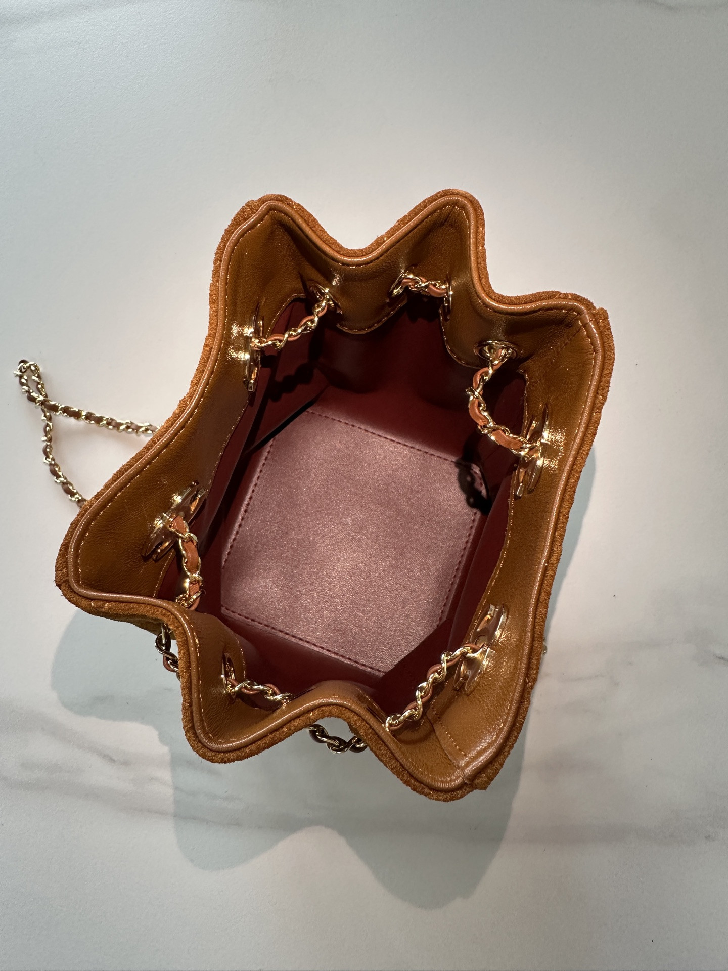 Ch*el bucket bag with chain ap5359 18x11.5x11.5cm