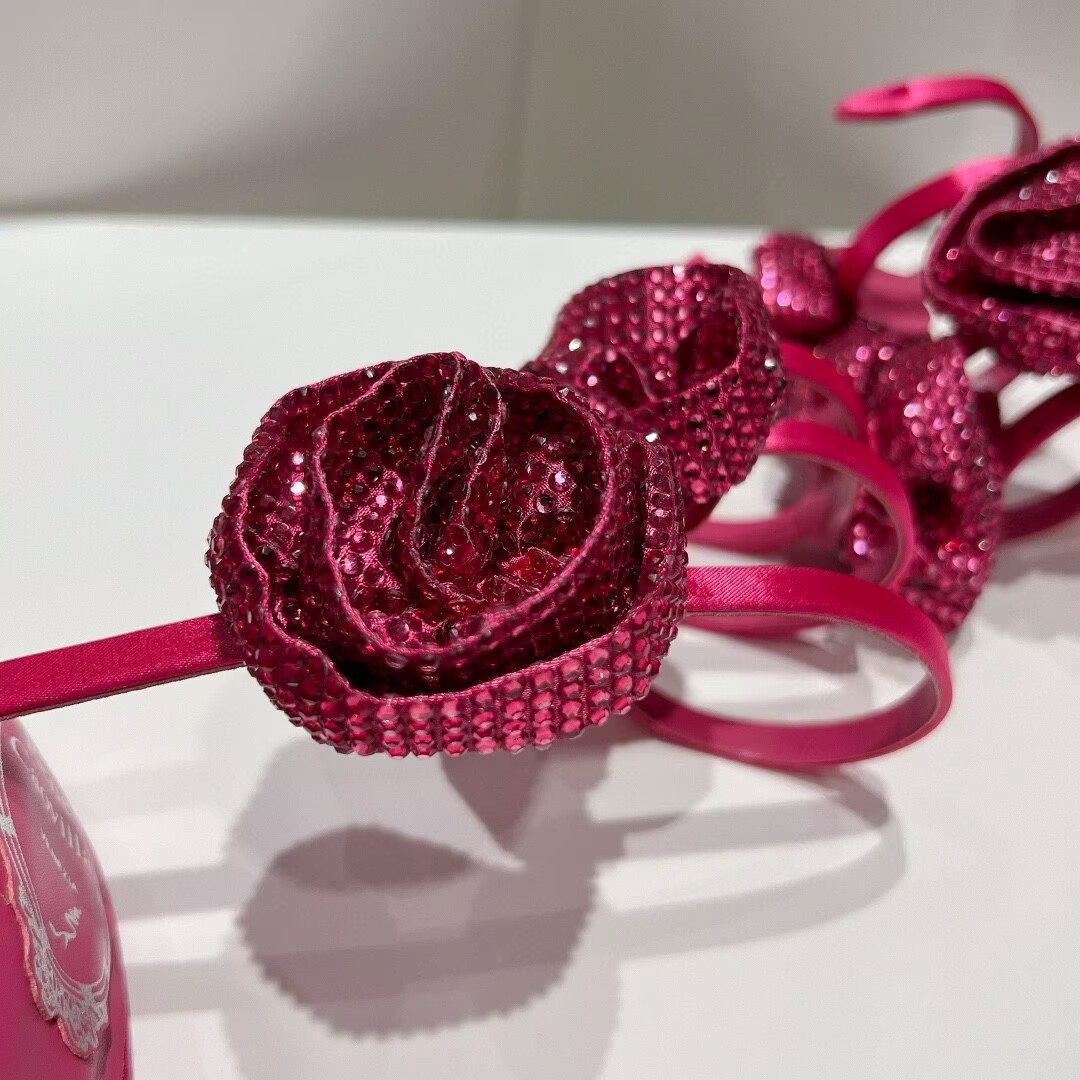 ua renÉ Ca0v1LLa flower wrap sandal 95mm