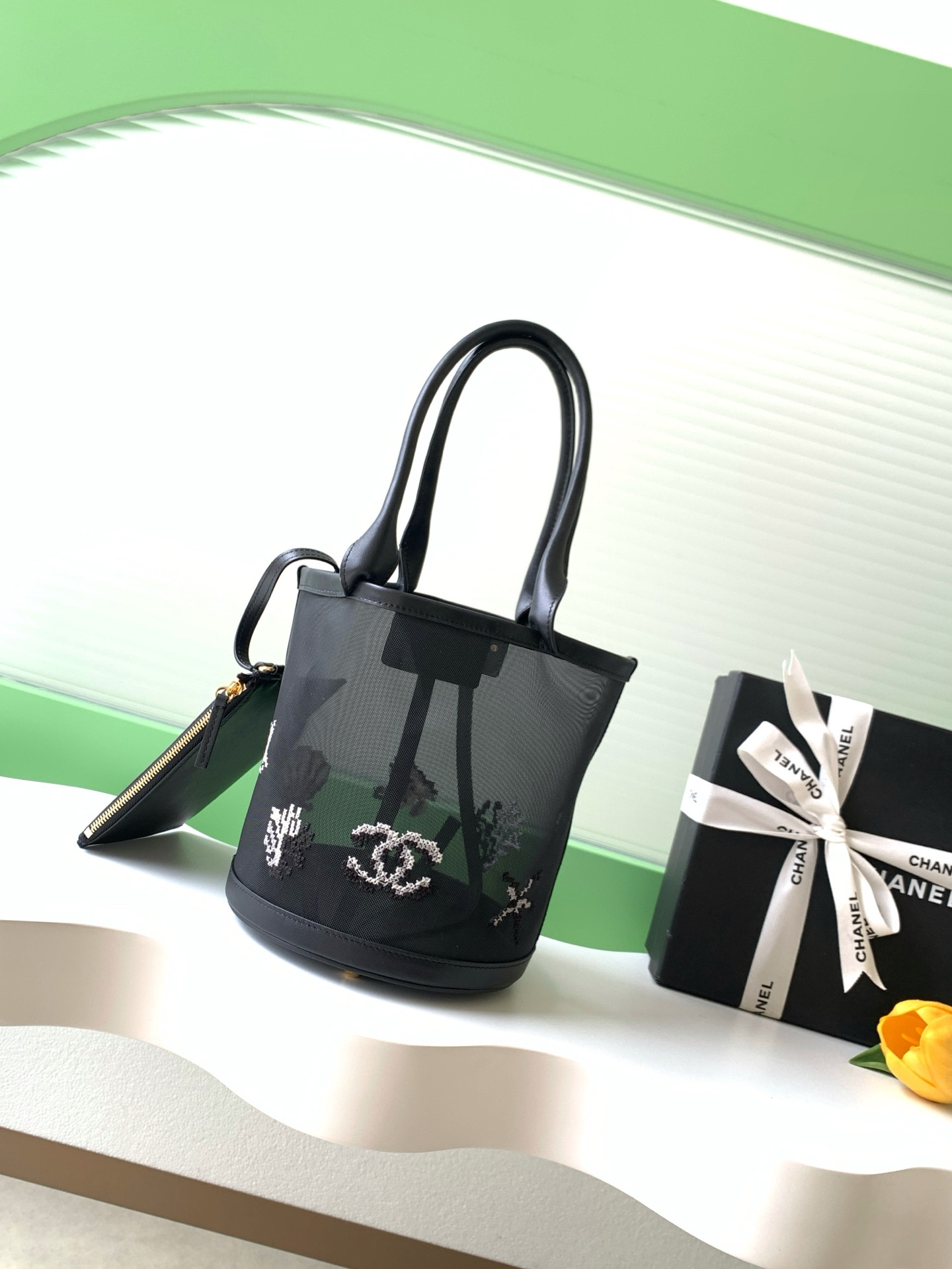 Ch*el large bucket bag as6189 31x24x23cm