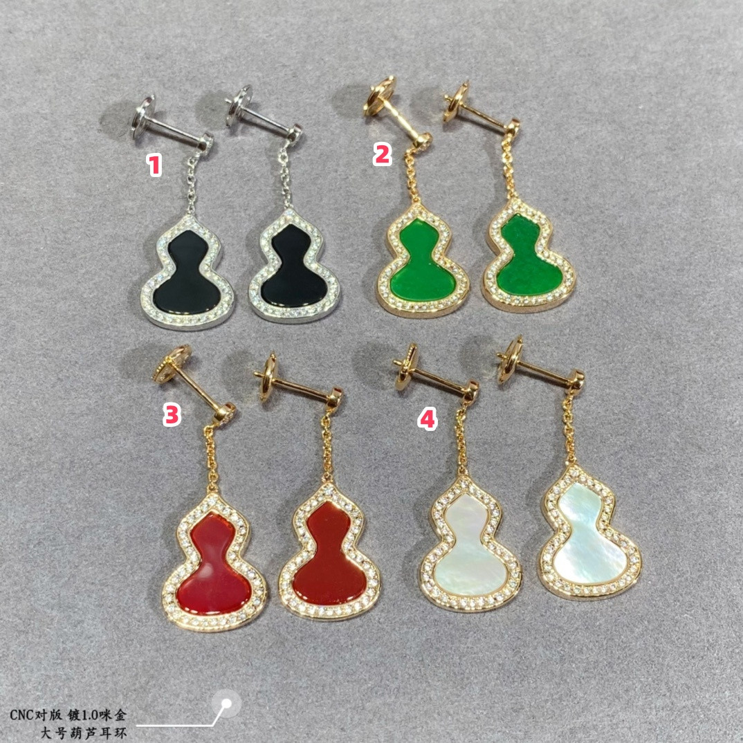 Qee1in large gourd earrings