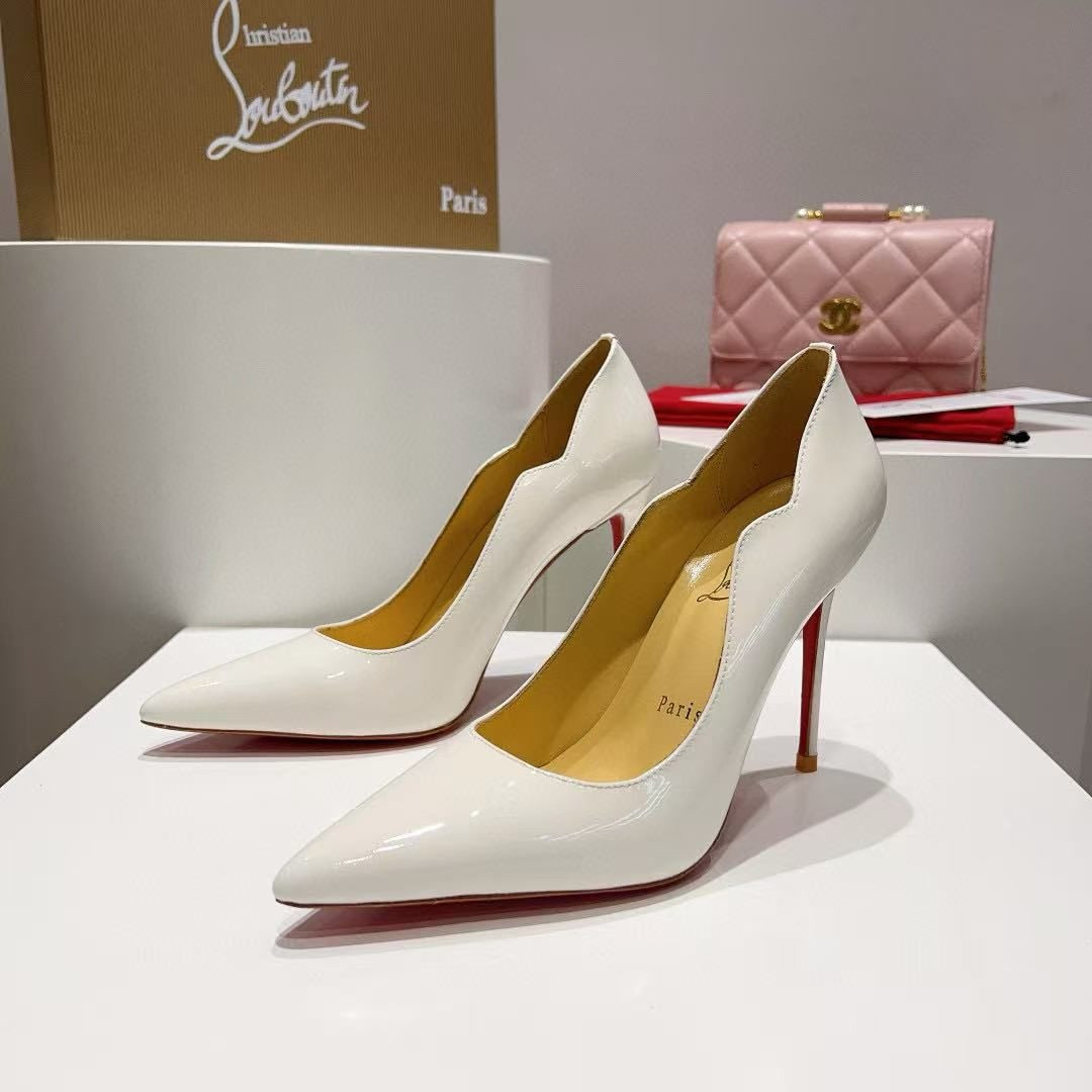ua ch**an louboutin hot chick 10cm heel(cusT0mized about 10 days production time)