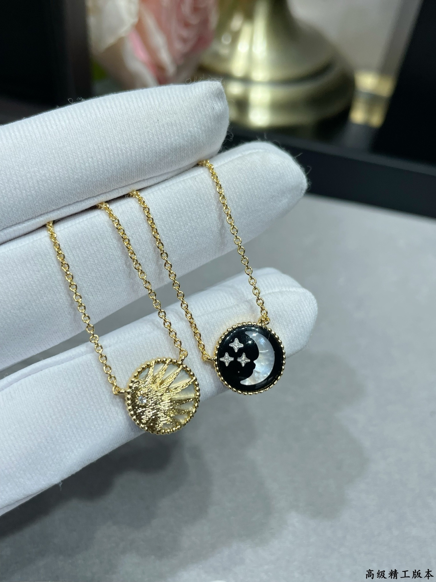 D*or rose céleste medallion necklace