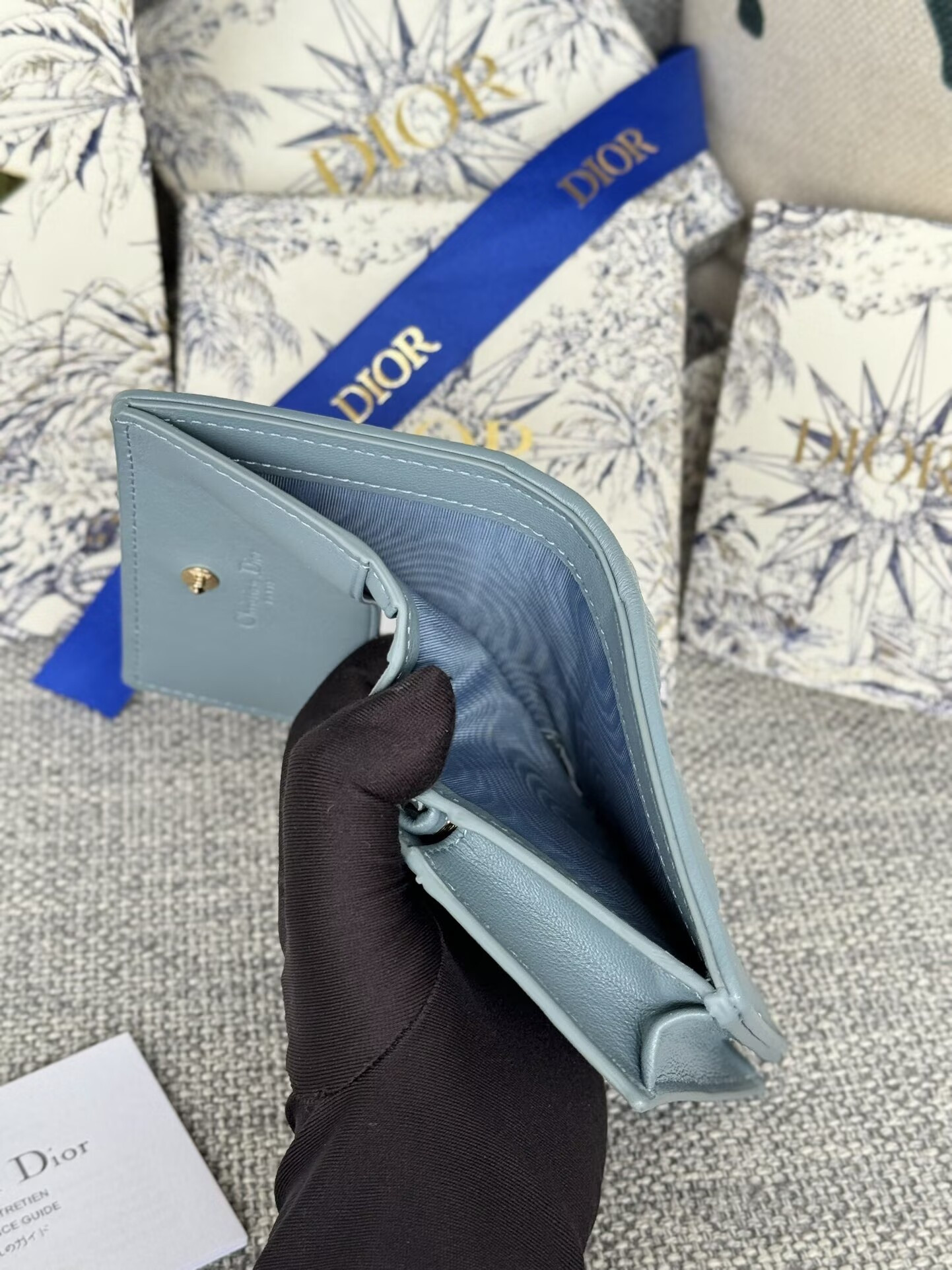 D*or mini lady D*or gardenia wallet 11x9x3cm