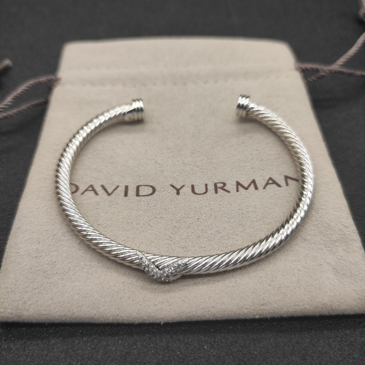 dau1d Yvrm*n 4mm full di*m*nd x bracelet (wrist circumference 15-20cm)