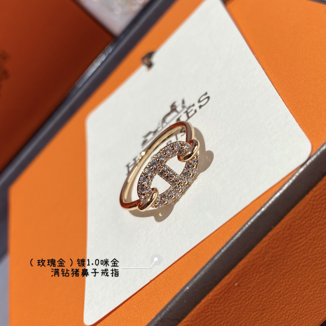 H**mes farandole collier de chien full di*m*nd ring