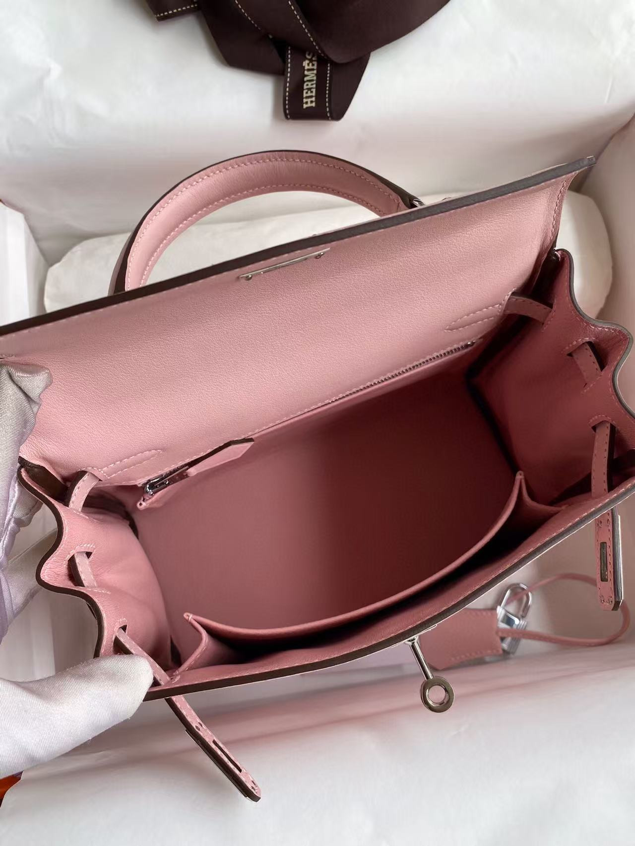 h**mes kelly silver-tone hardware swift 25 28 (cusT0mized, about 20days, no return no exchange)