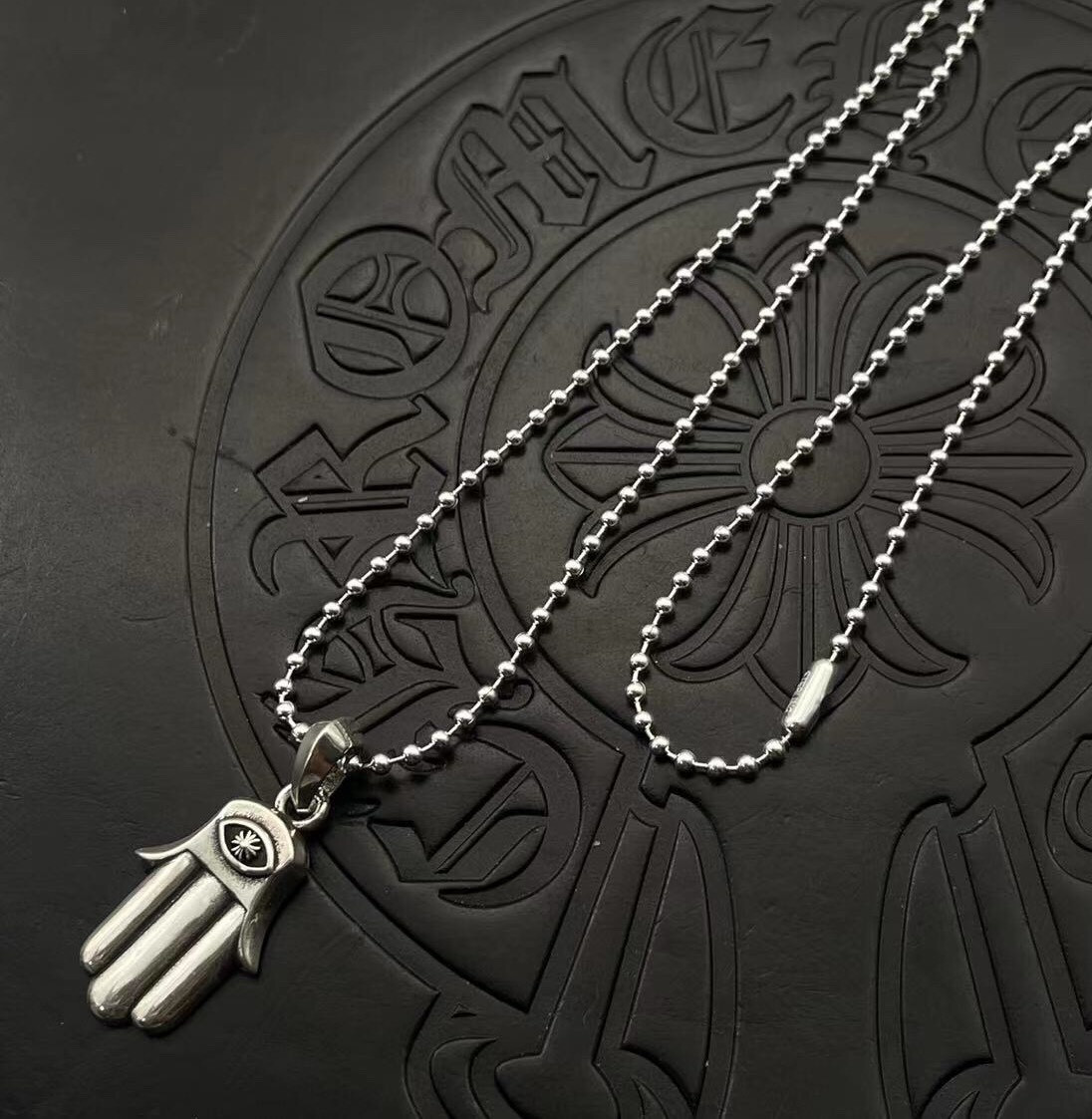 Ch**me He**ts moon goddess hand necklace