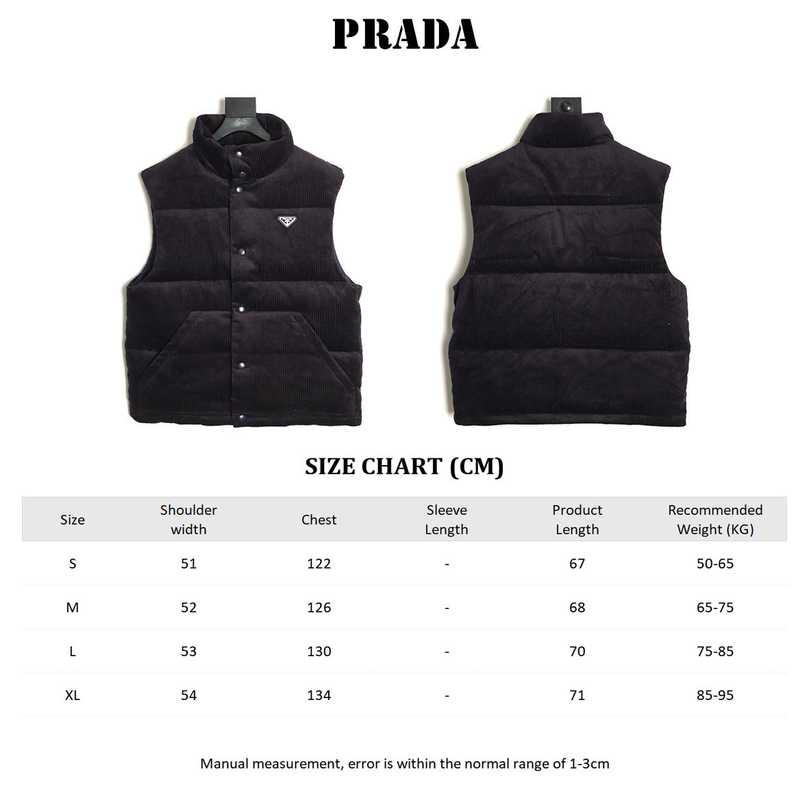 Pra*a prd puffer vest