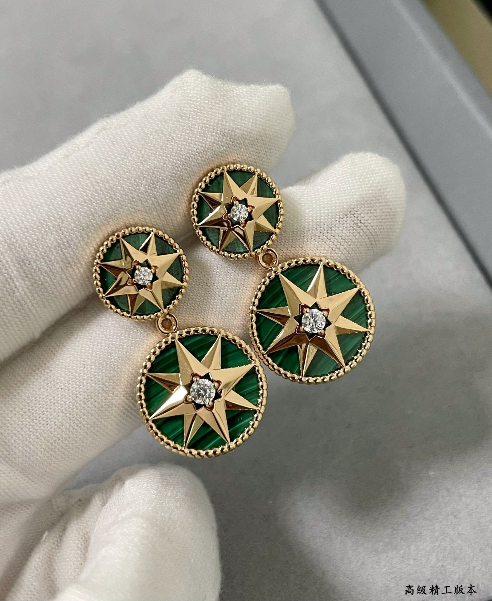 D*or rose des vents earrings