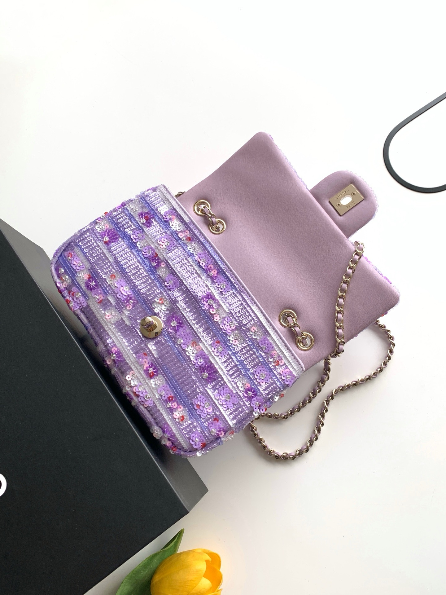 Ch*el evening bag as4297 13x21x8cm